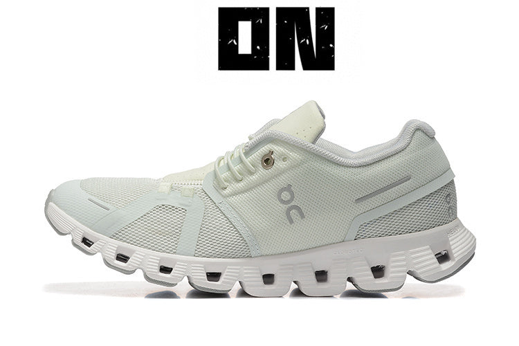 On Cloud 5 Running Pearl White Running Shoes