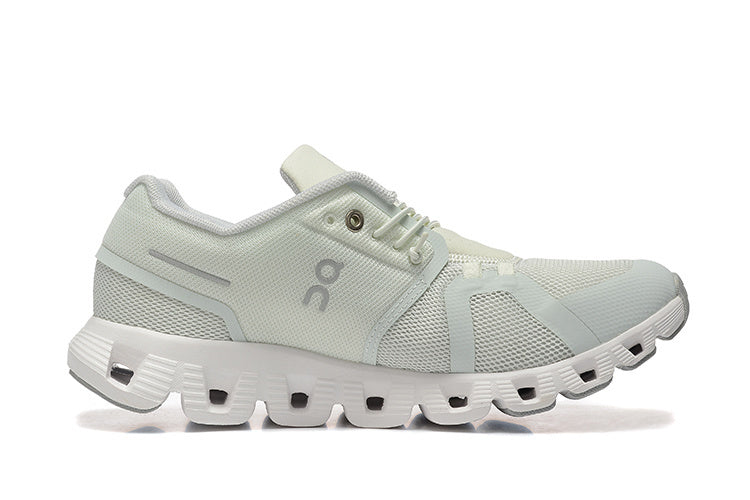 On Cloud 5 Running Pearl White Running Shoes
