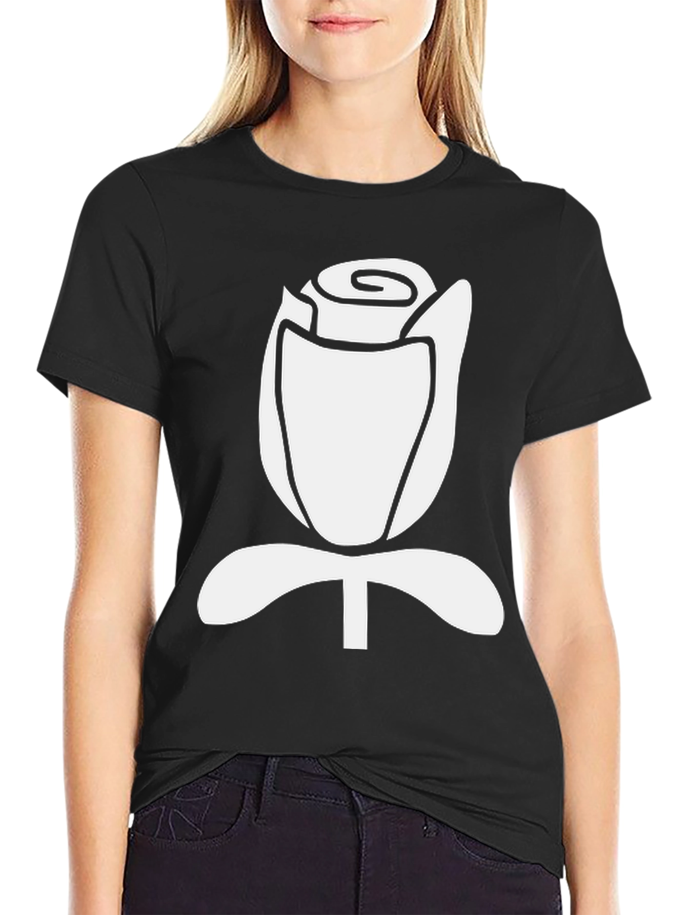 Black Rose Graphic T-Shirt - Stylish & Unique