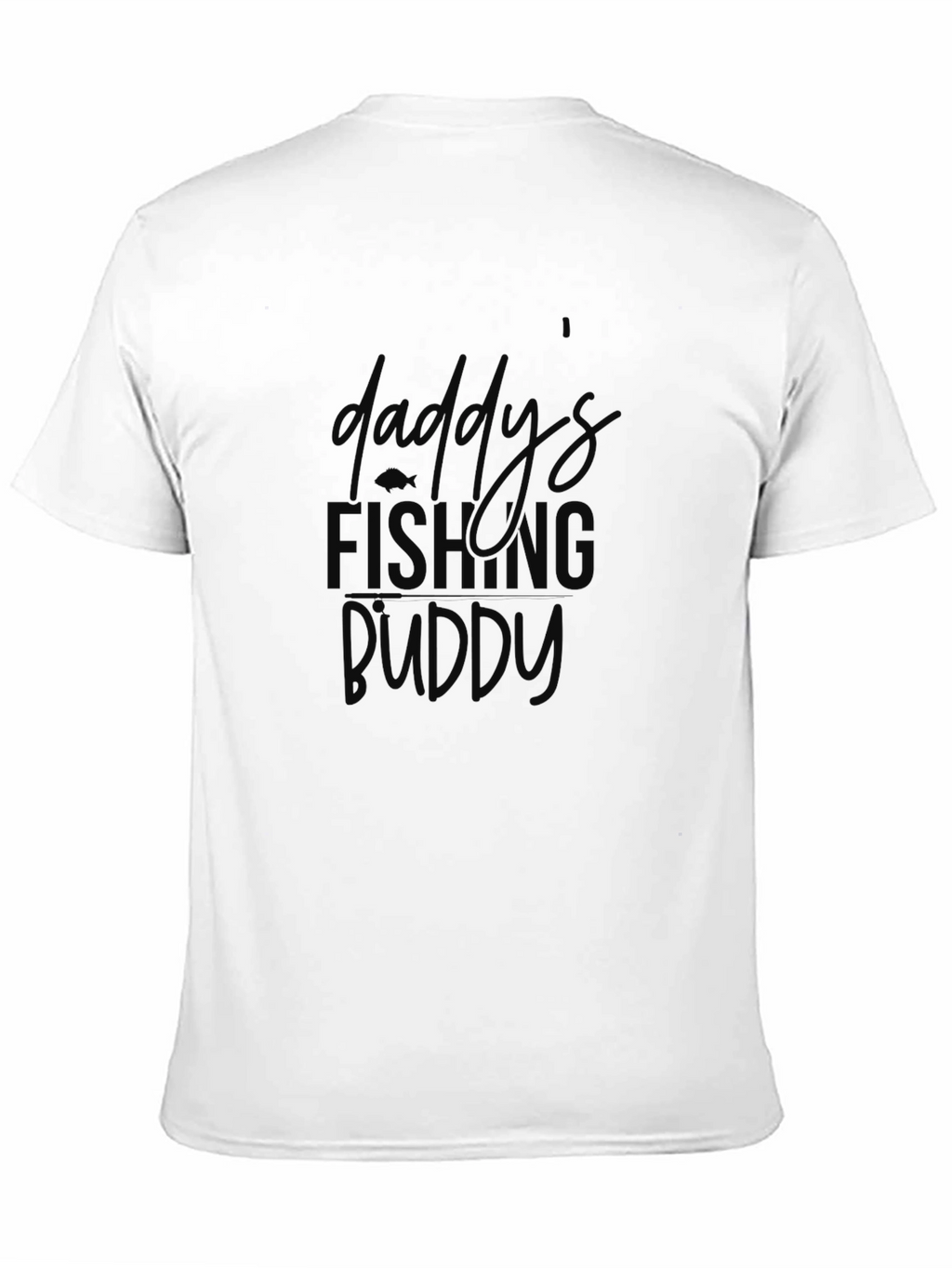 Daddys Fishing Buddy Black T-Shirt