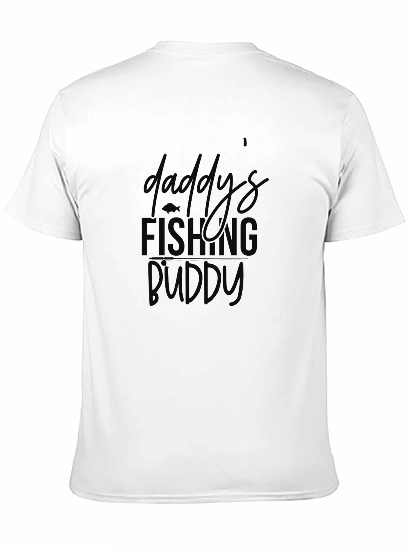 Daddys Fishing Buddy Black T-Shirt