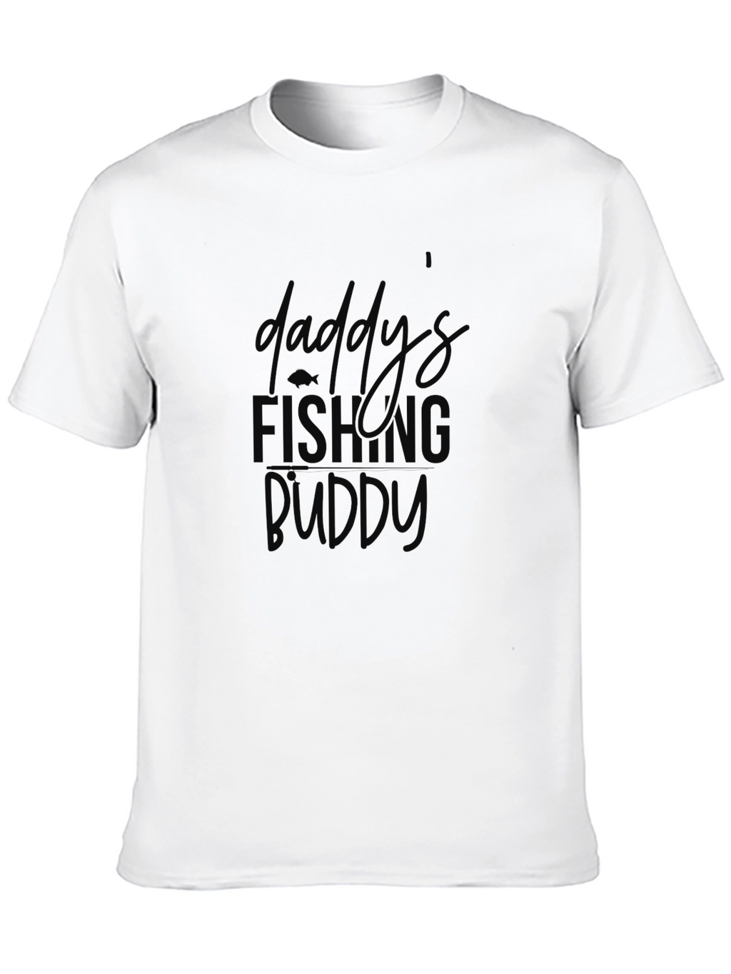 Daddys Fishing Buddy Black T-Shirt