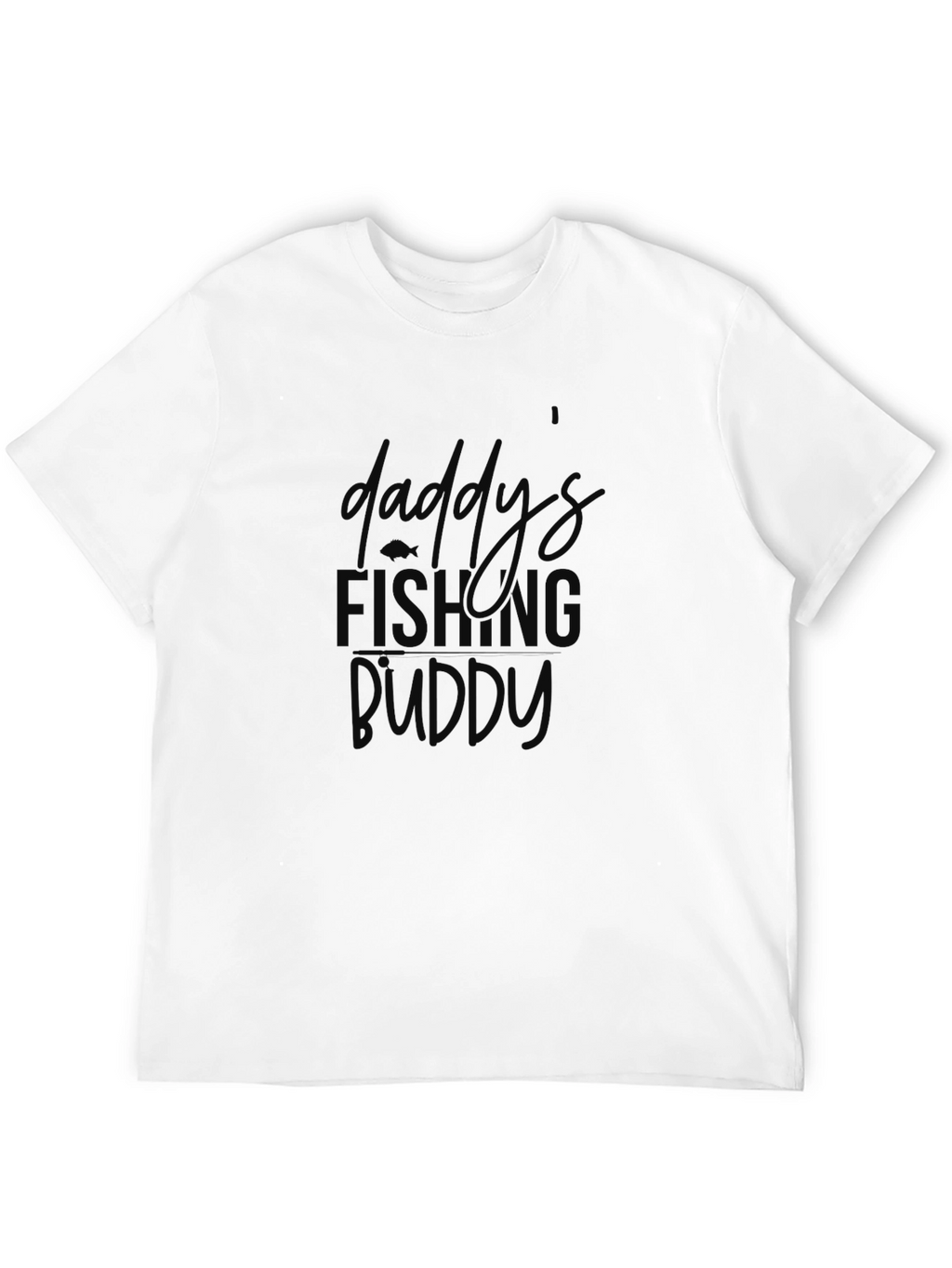 Daddys Fishing Buddy Black T-Shirt