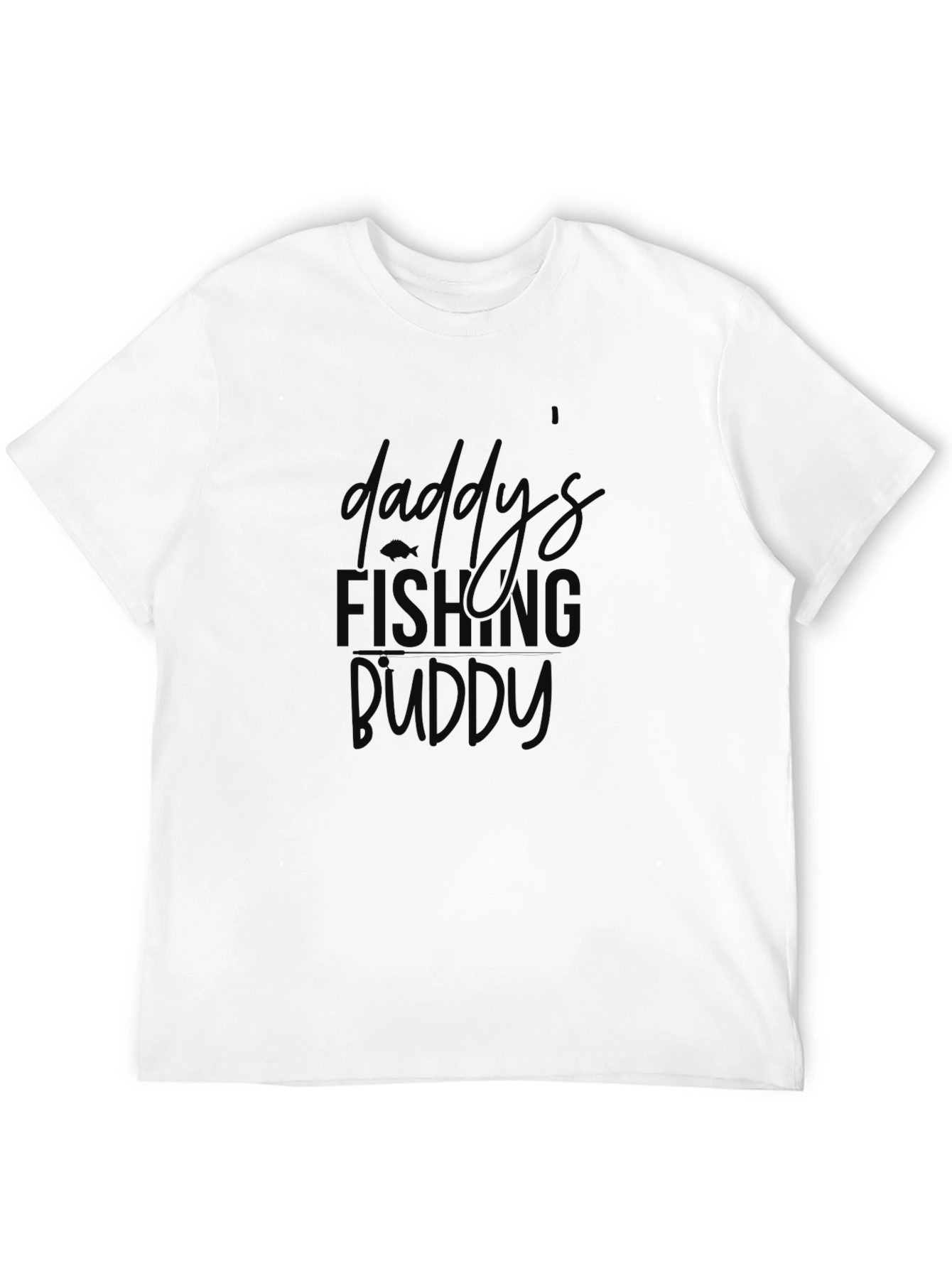 Daddys Fishing Buddy Black T-Shirt