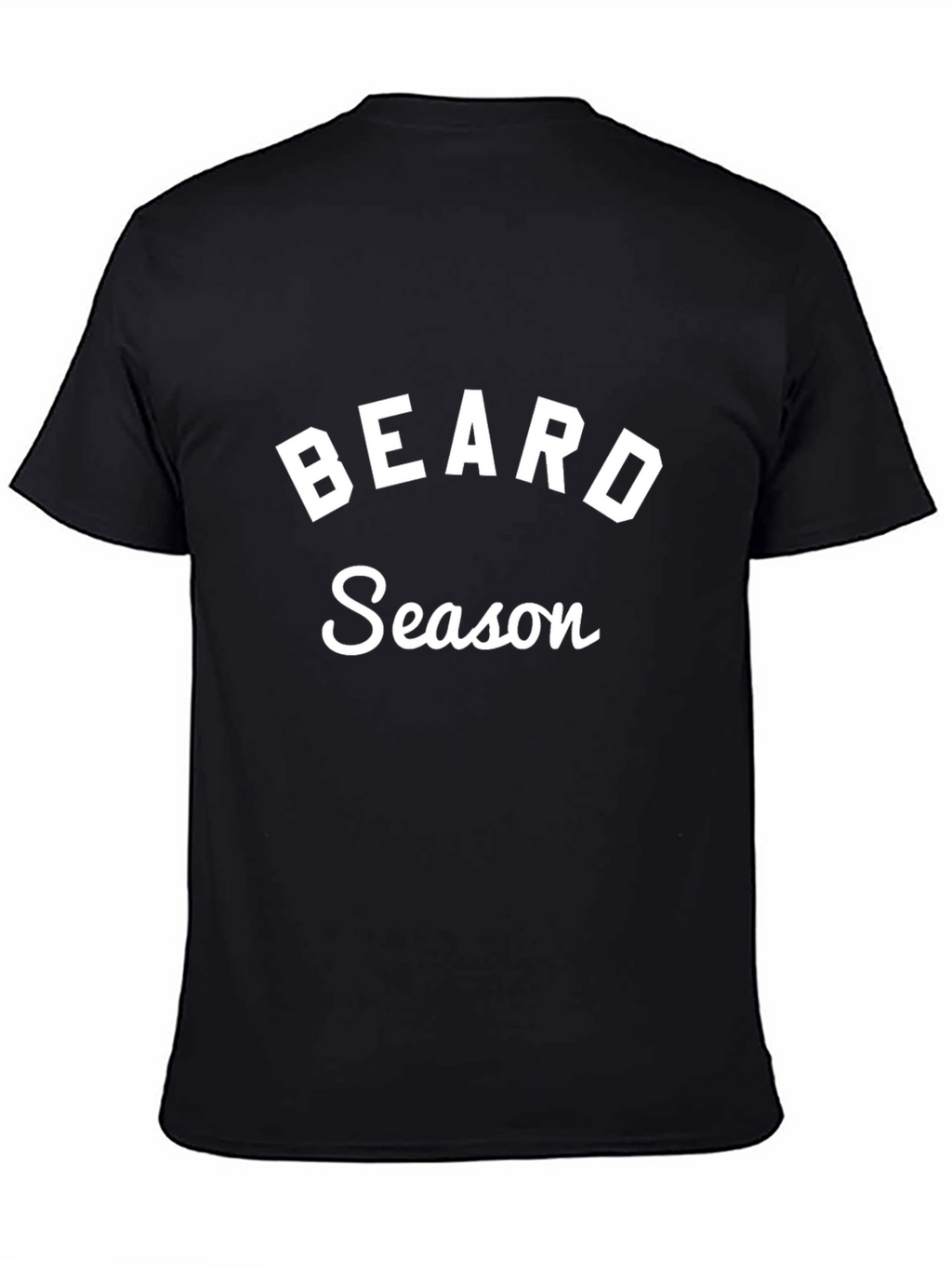 Beard Season T-Shirt - Black Crew Neck