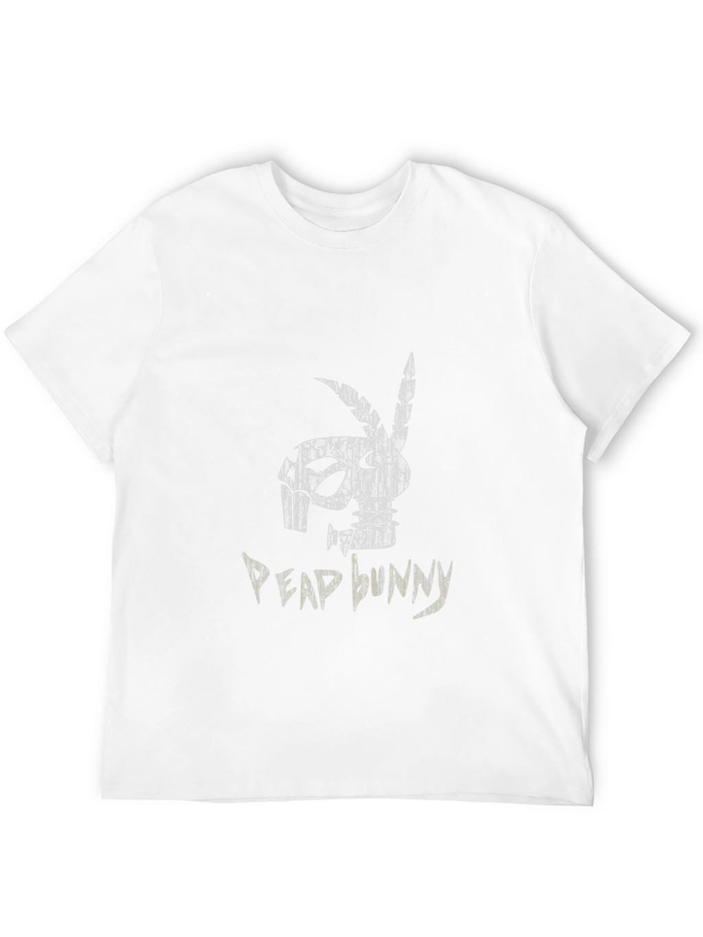 Distressed Dead Bunny Graphic Black T-Shirt