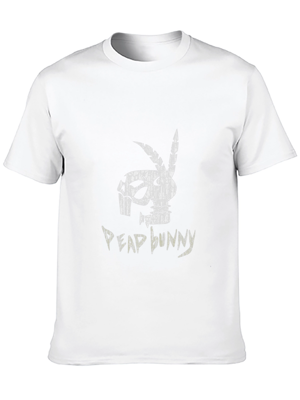 Distressed Dead Bunny Graphic Black T-Shirt