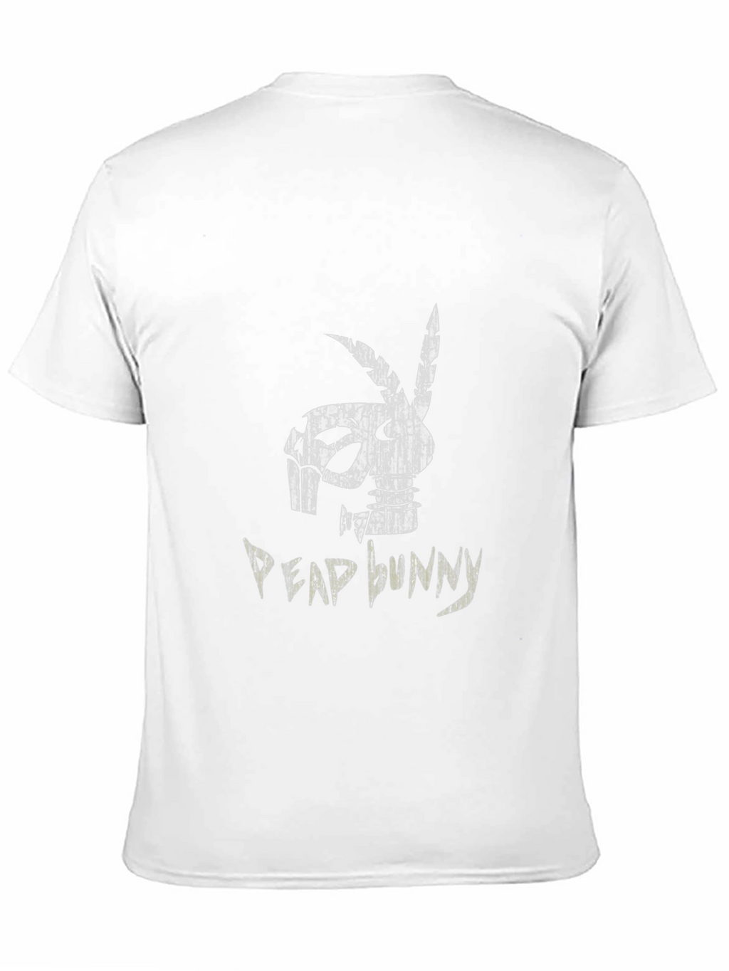 Distressed Dead Bunny Graphic Black T-Shirt
