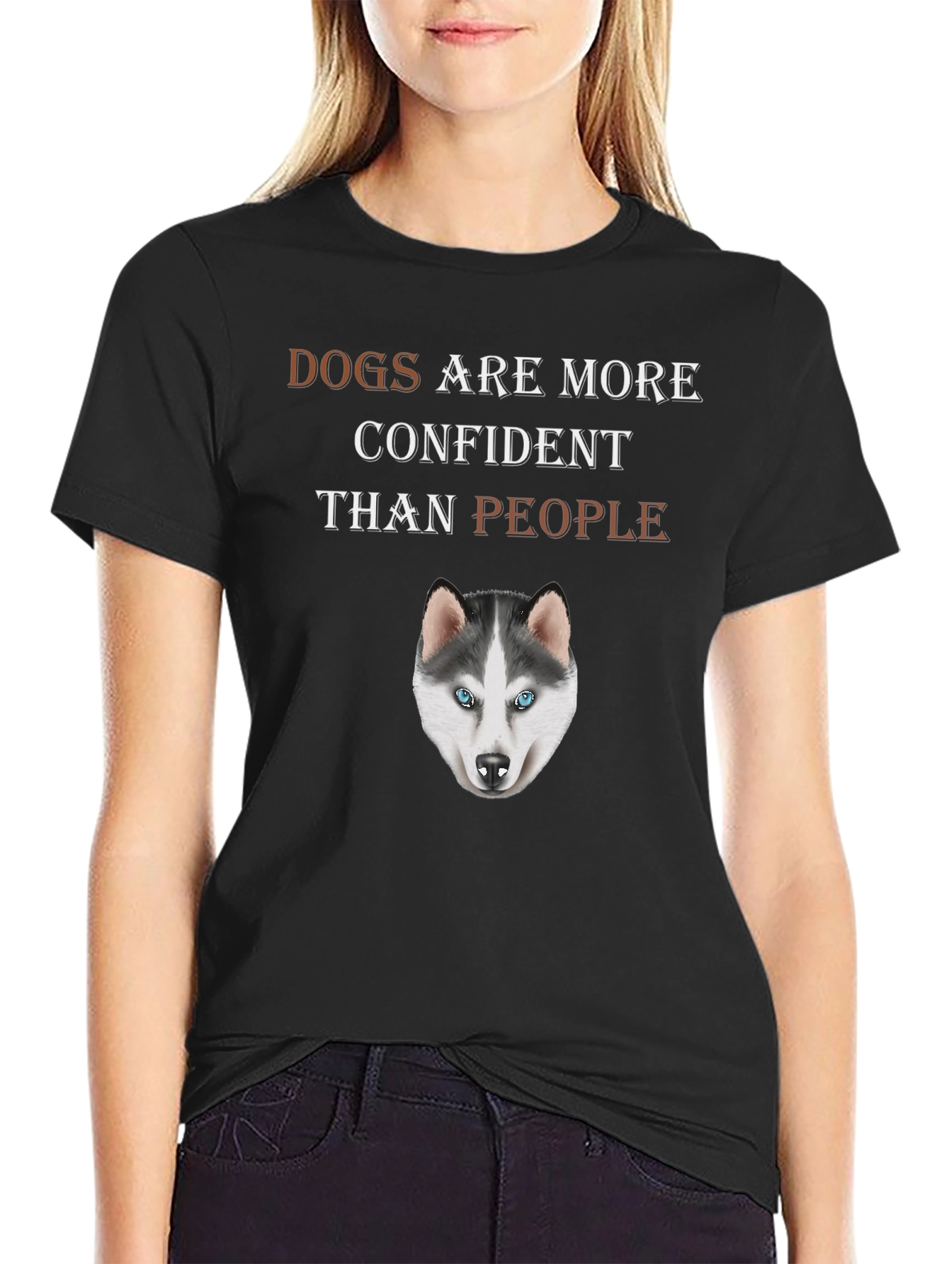 Dog Lover T-Shirt - Dogs are More Confident Than People