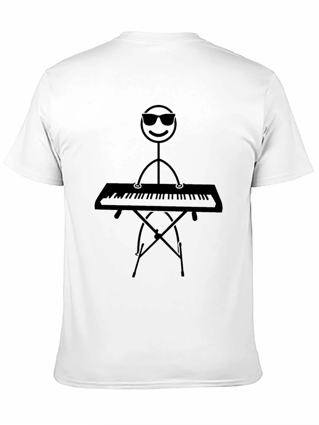 Cool Stick Figure Keyboardist Tee