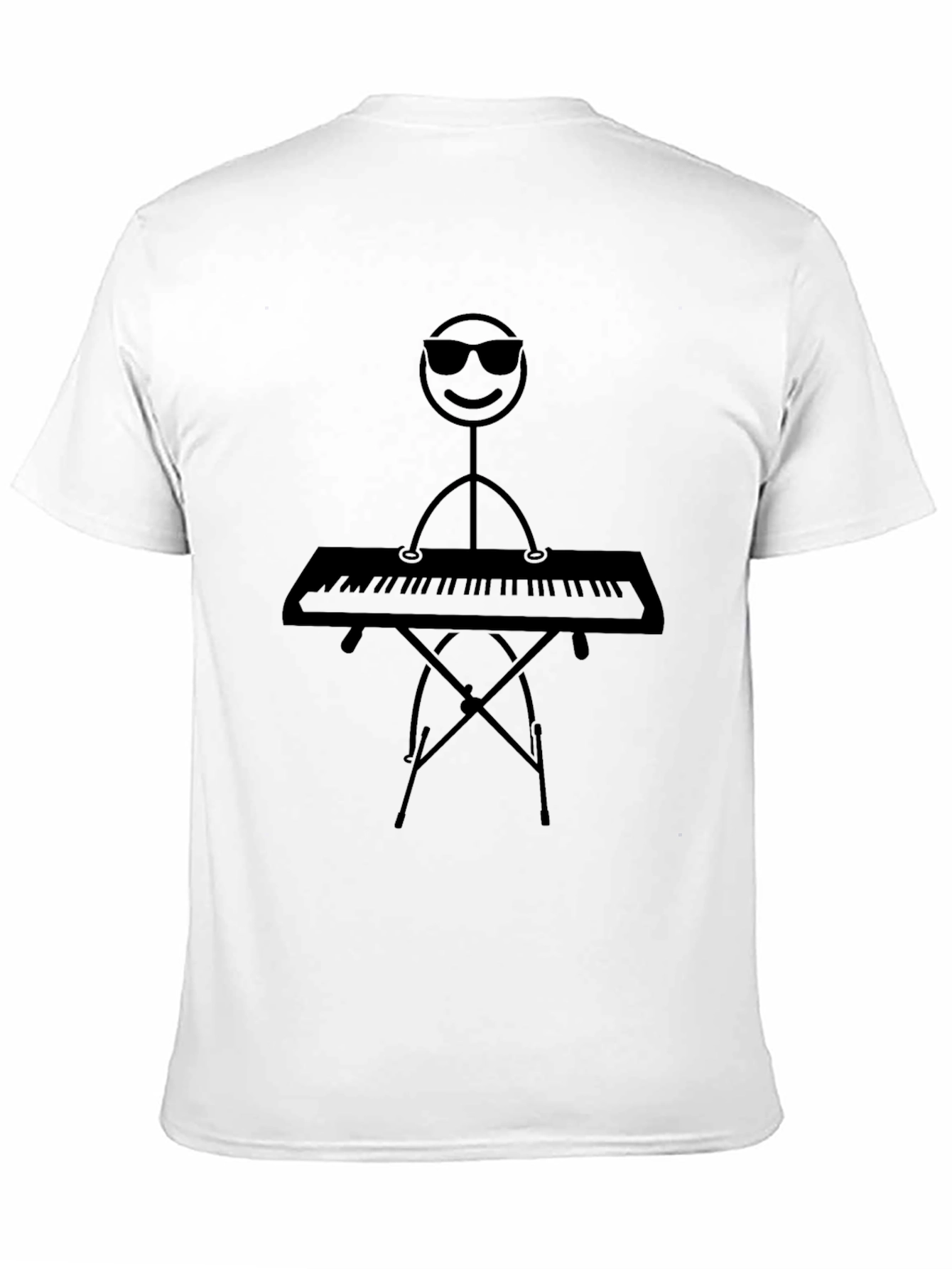 Cool Stick Figure Keyboardist Tee