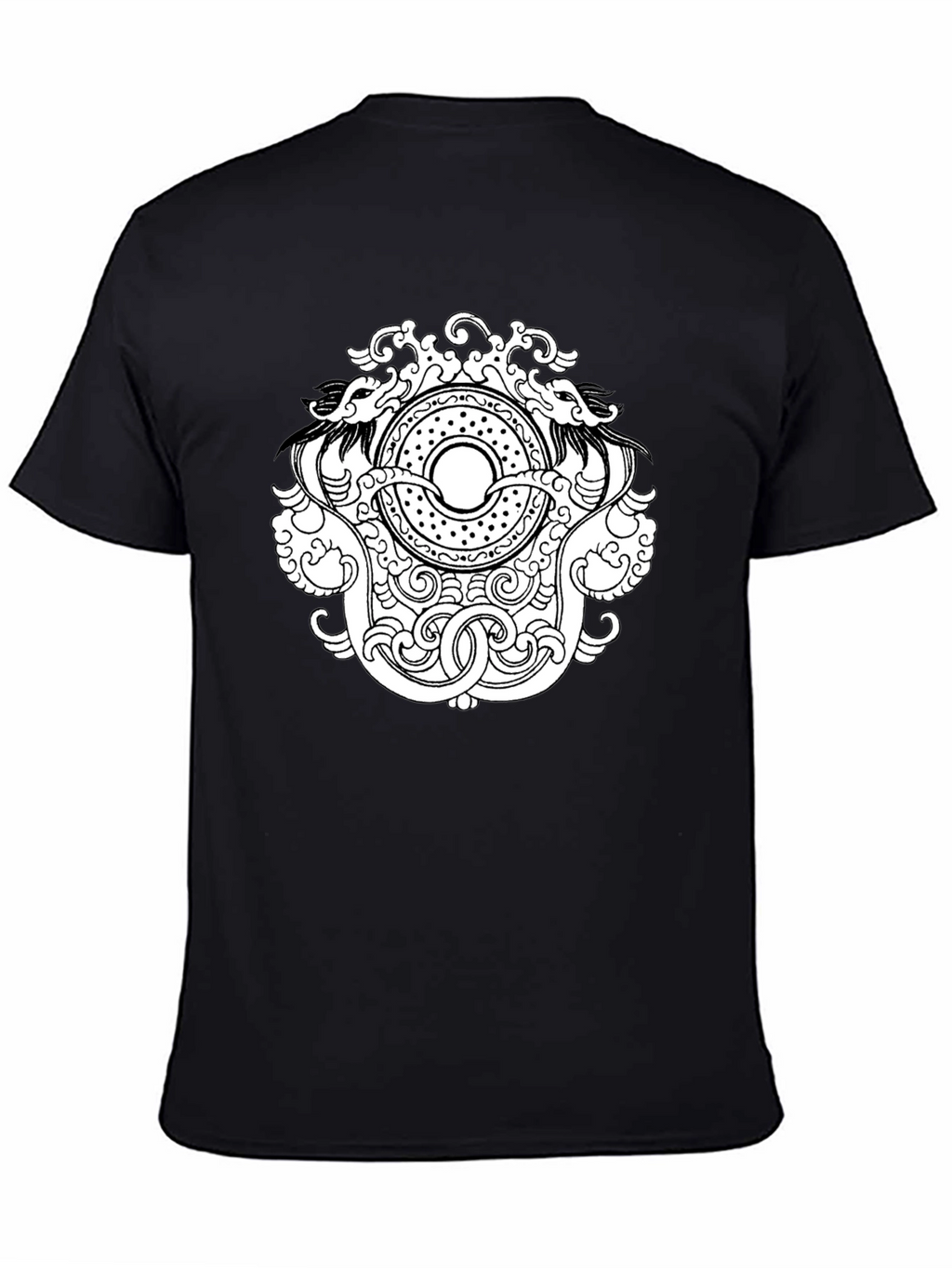 Dragon Circle Graphic Tee - Black