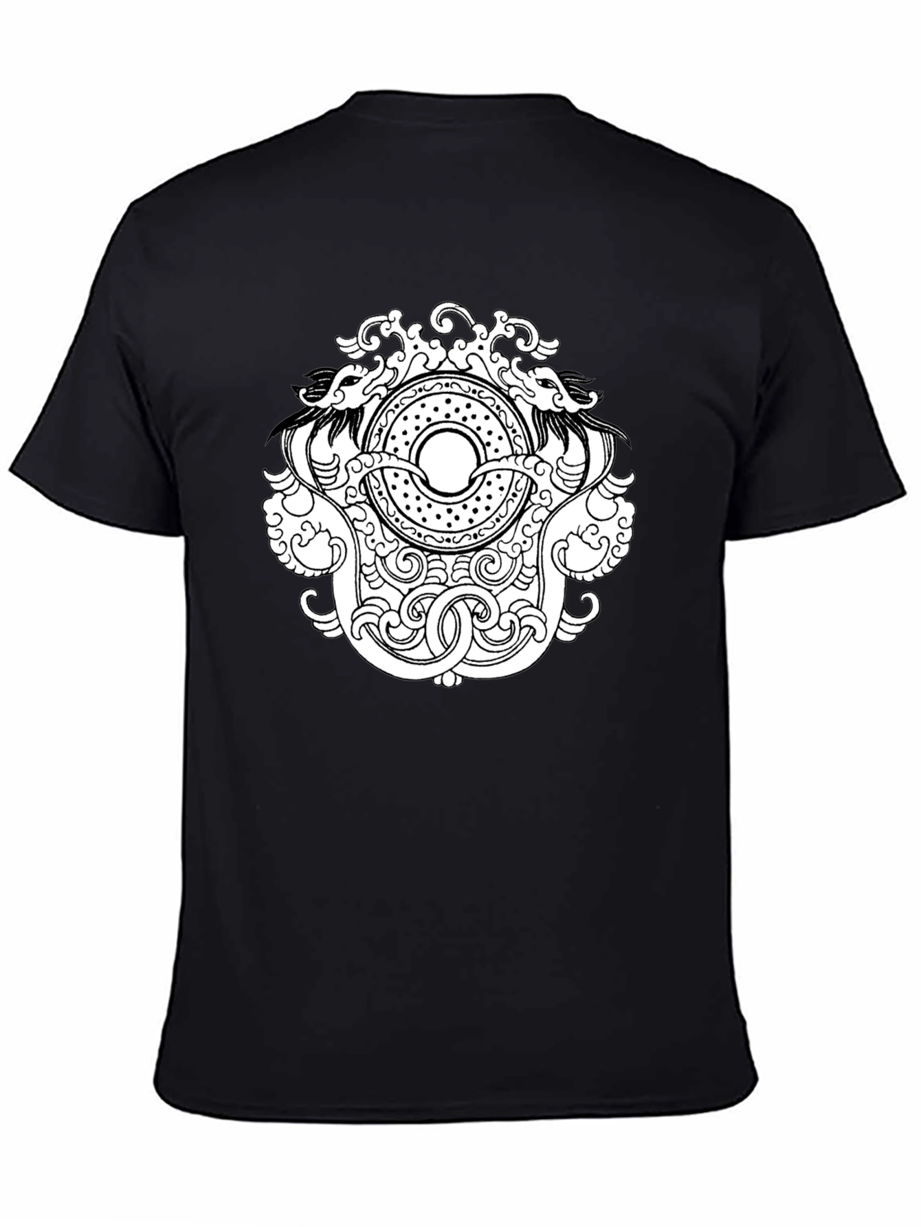 Dragon Circle Graphic Tee - Black