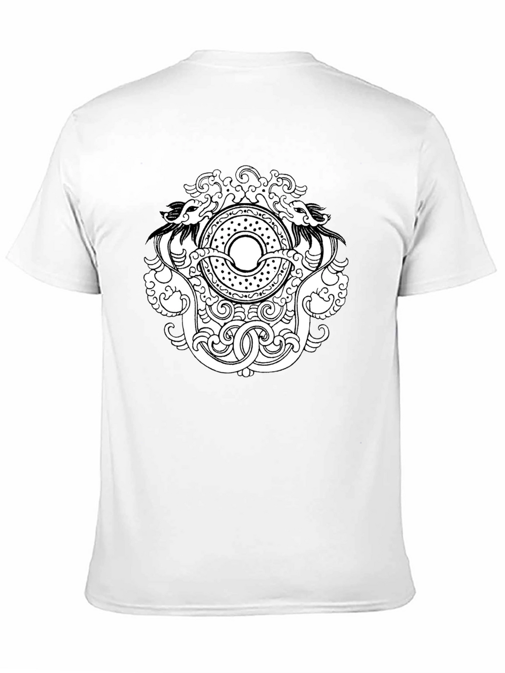 Dragon Circle Graphic Tee - Black