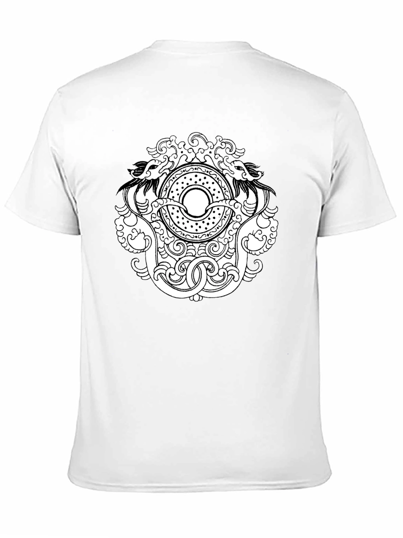 Dragon Circle Graphic Tee - Black