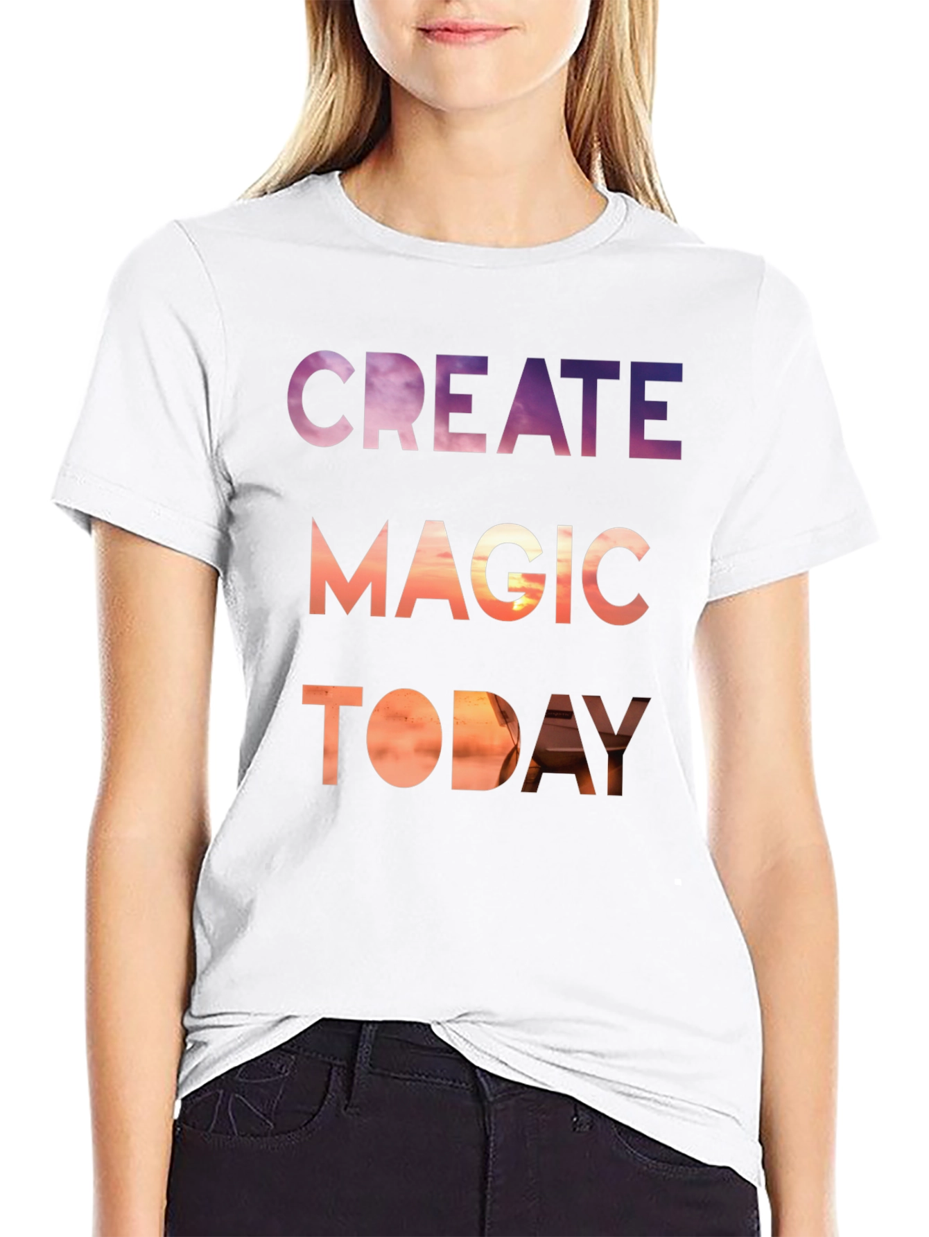 Create Magic Today Graphic Tee - Stylish Comfort