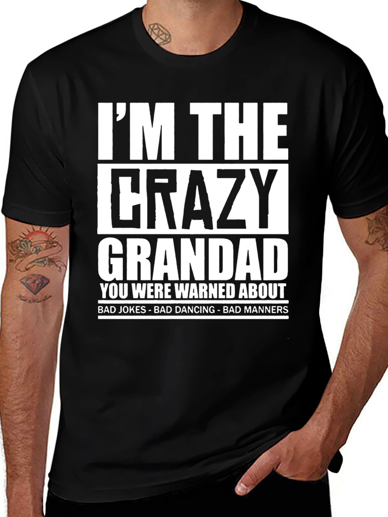 Crazy Grandad T-Shirt - Funny Gift for Grandfathers