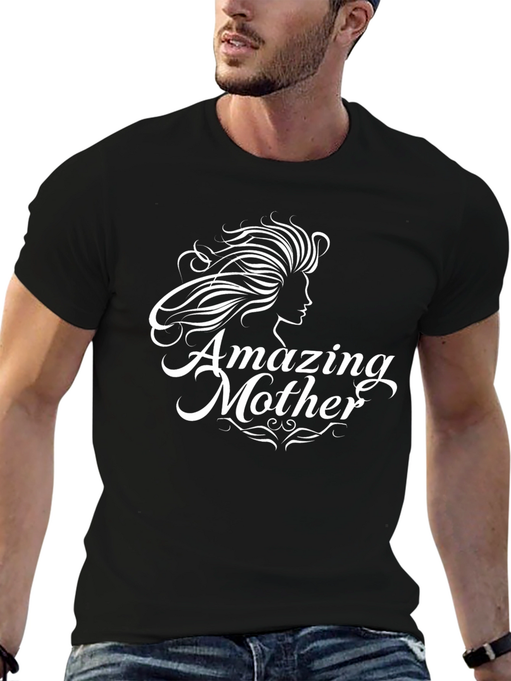 Amazing Mother Black T-Shirt