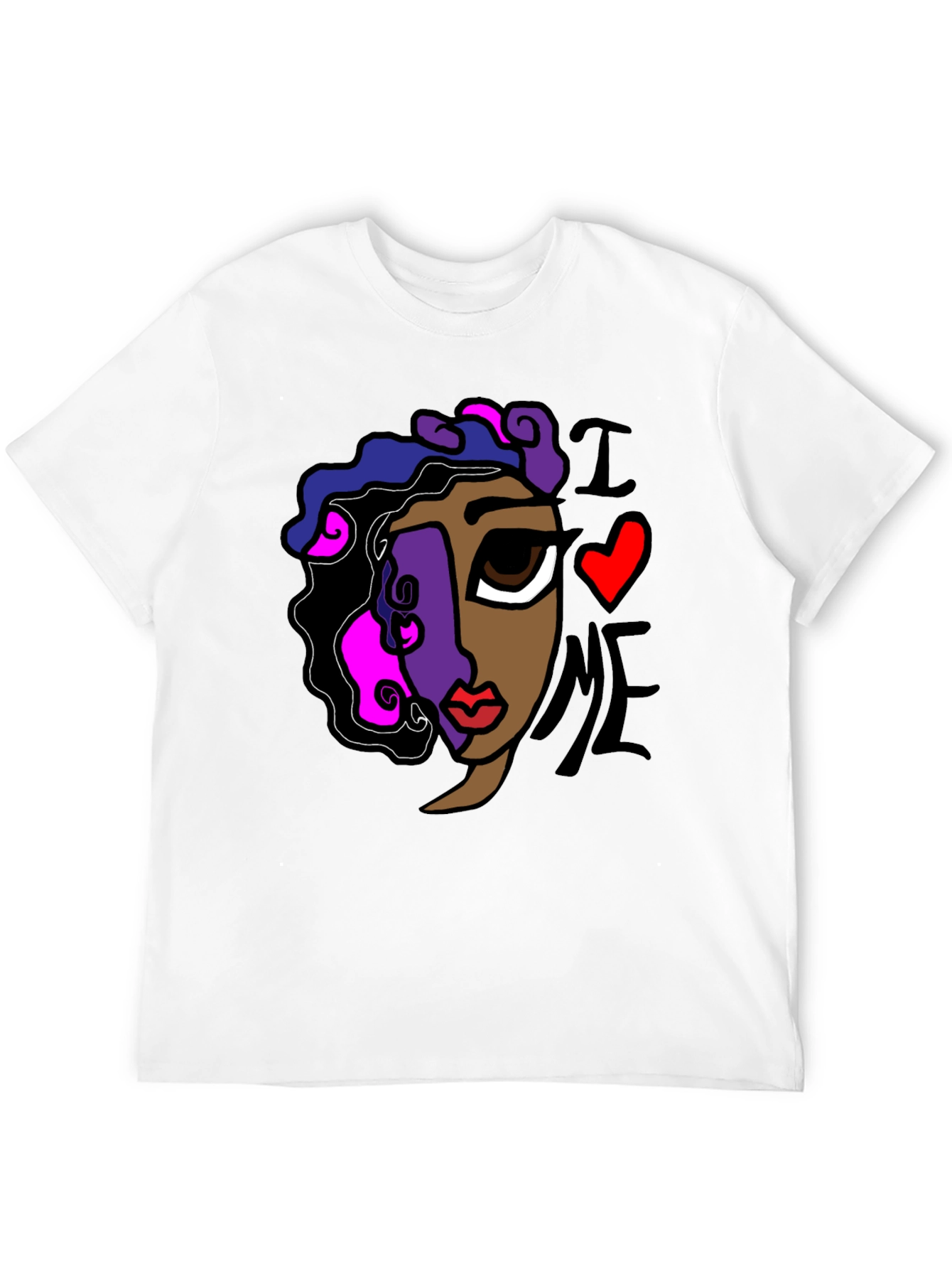 Abstract I Love Me Graphic Tee