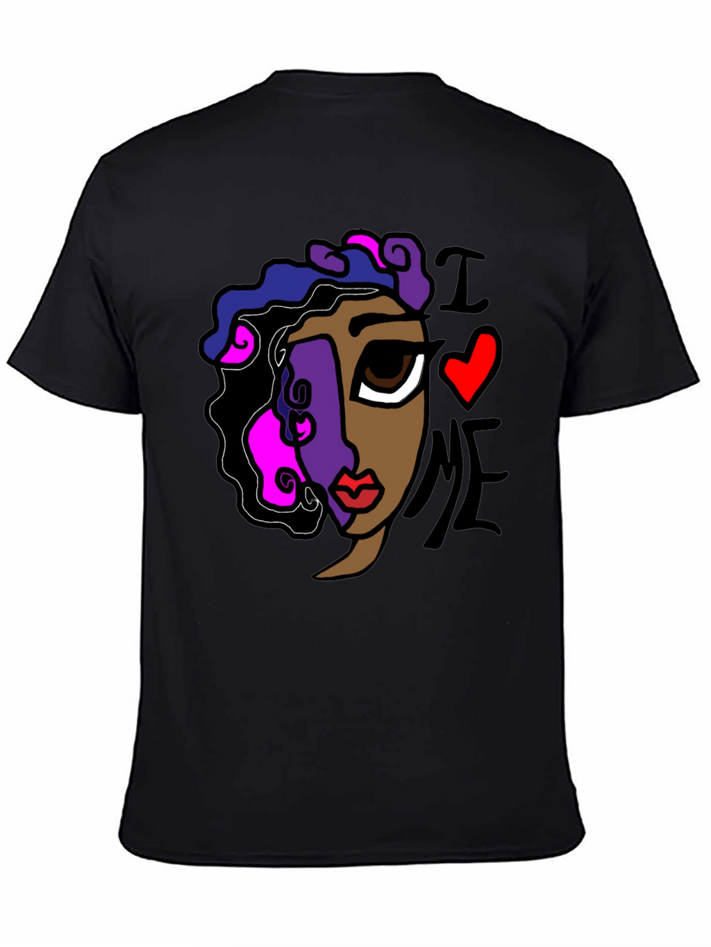 Abstract I Love Me Graphic Tee