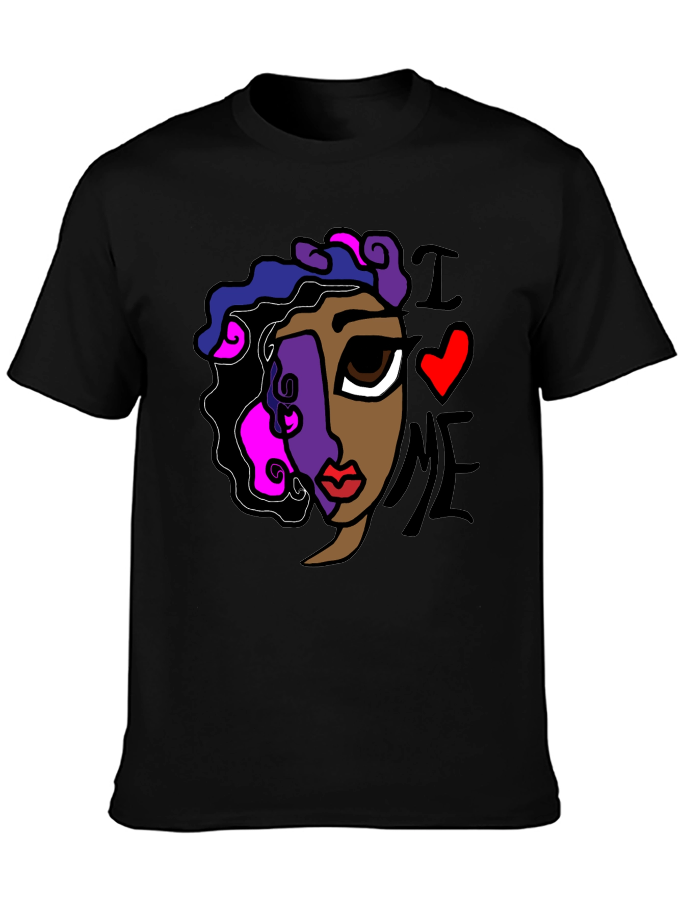 Abstract I Love Me Graphic Tee