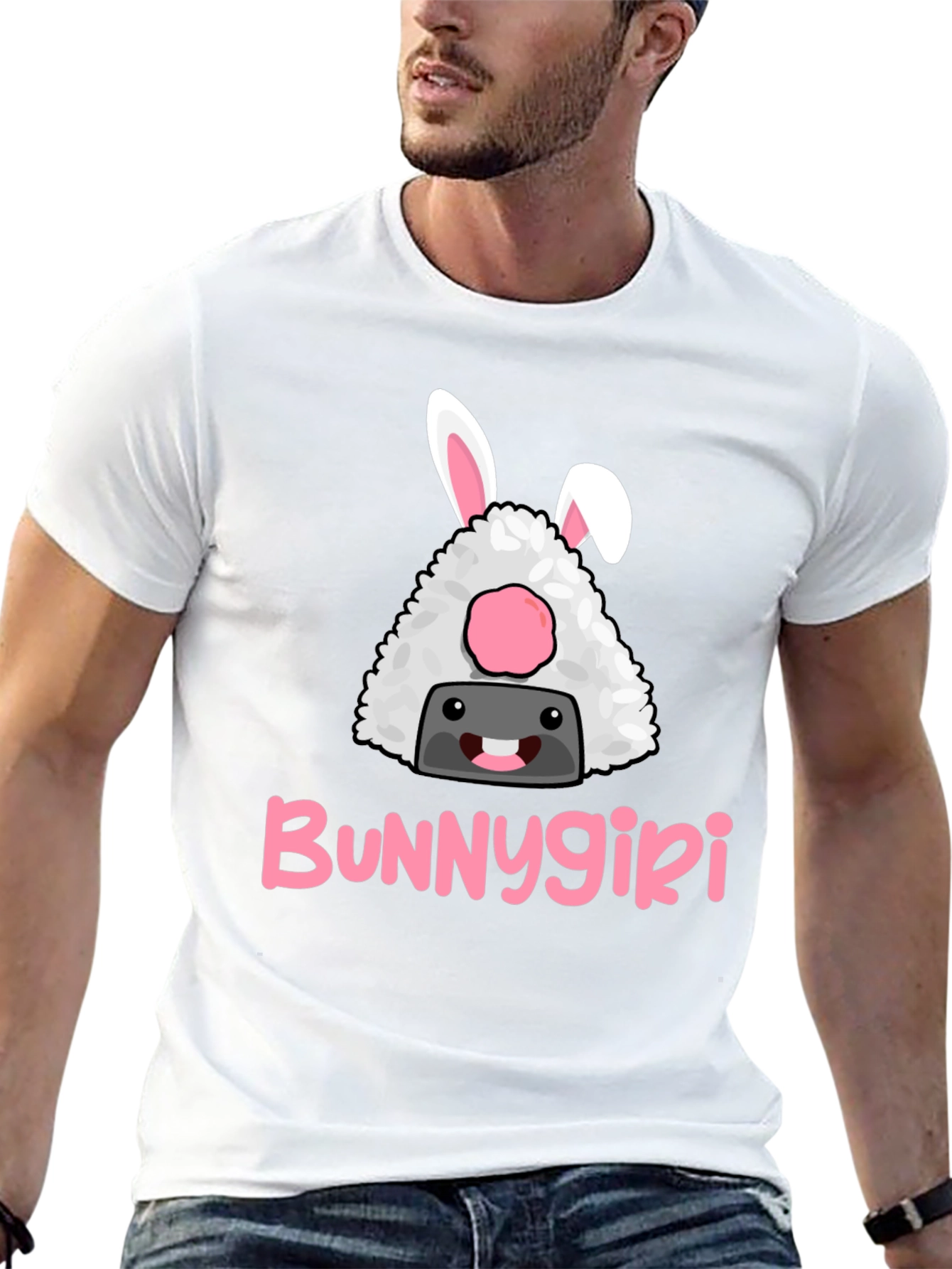 Bunnygiri Graphic Tee -  Humorous Anime Inspired Cotton T-Shirt