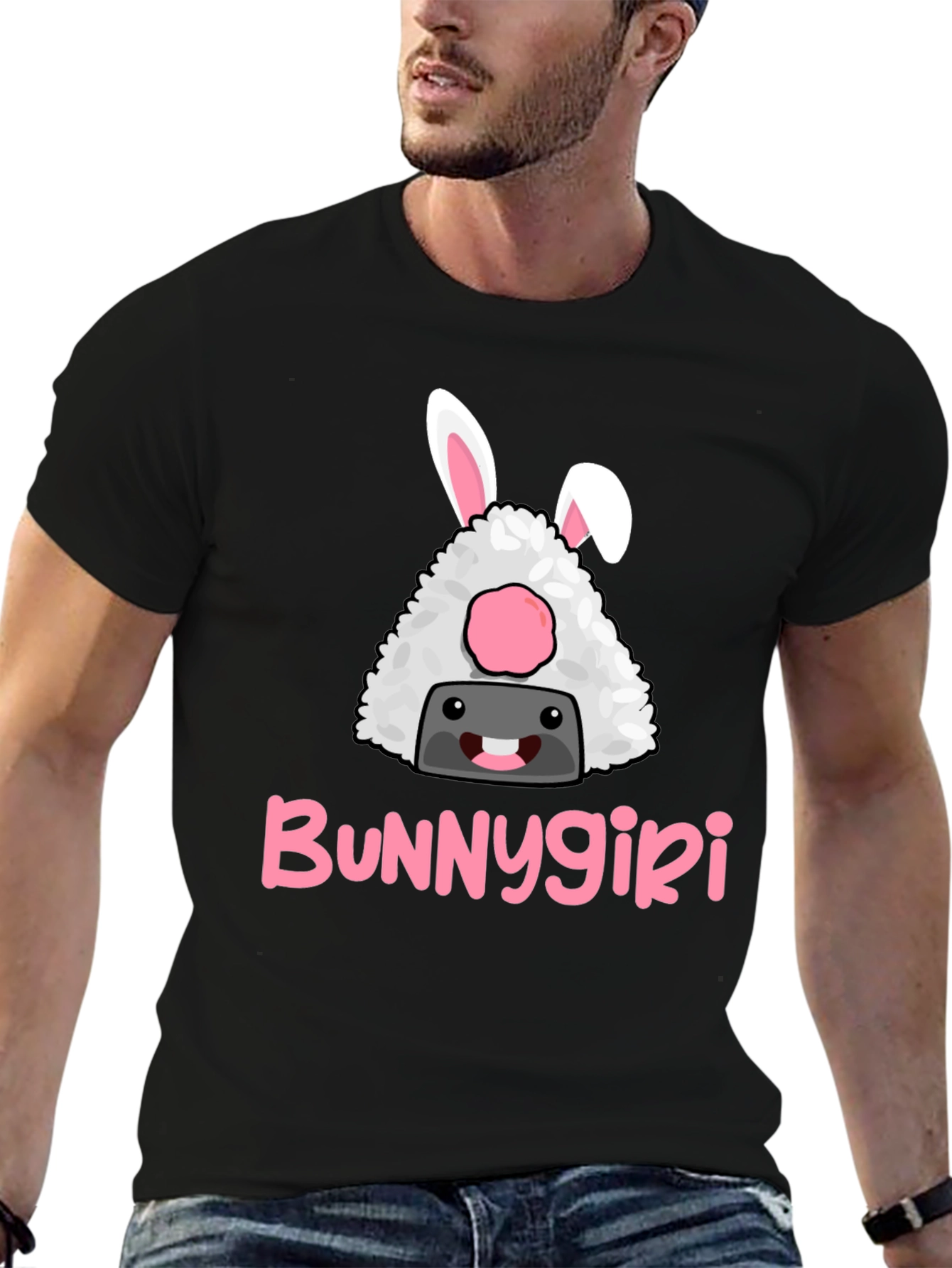 Bunnygiri Graphic Tee -  Humorous Anime Inspired Cotton T-Shirt