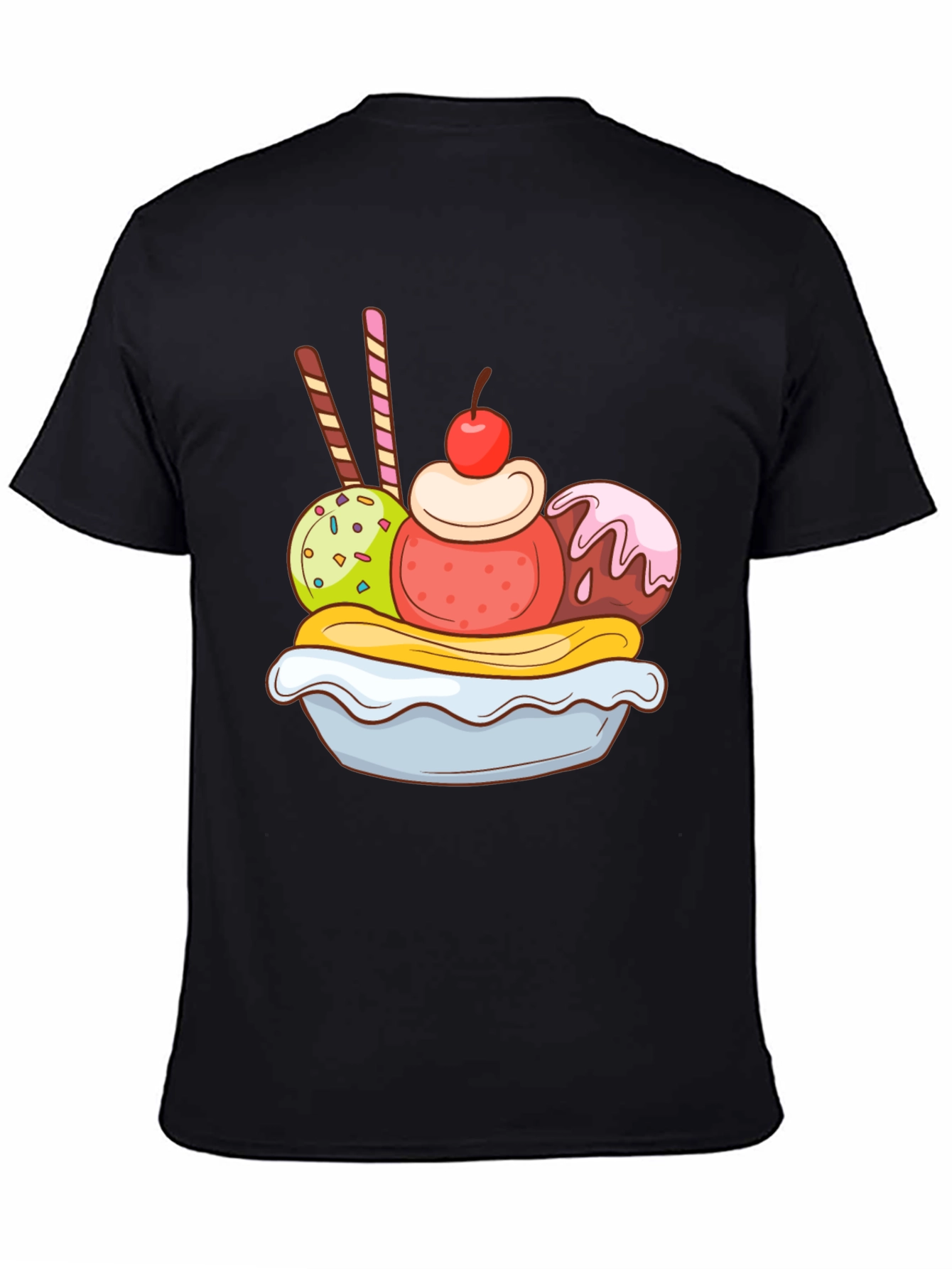 Banana Split Graphic Tee - Dessert Lover T-Shirt