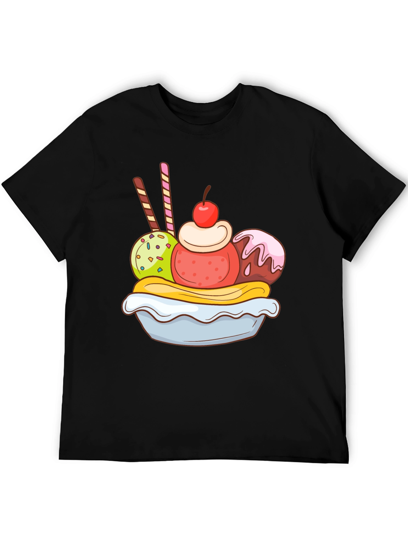 Banana Split Graphic Tee - Dessert Lover T-Shirt
