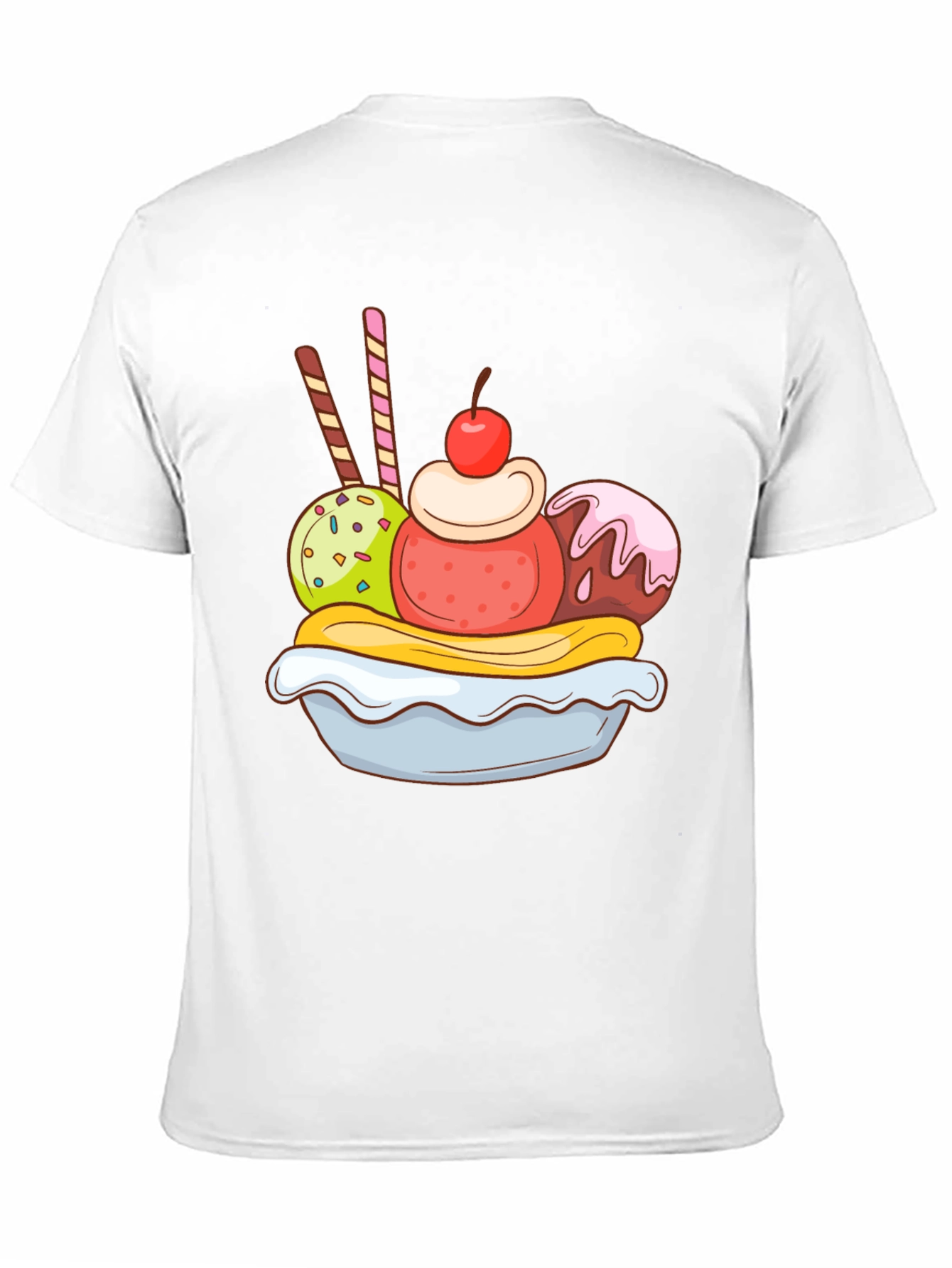 Banana Split Graphic Tee - Dessert Lover T-Shirt
