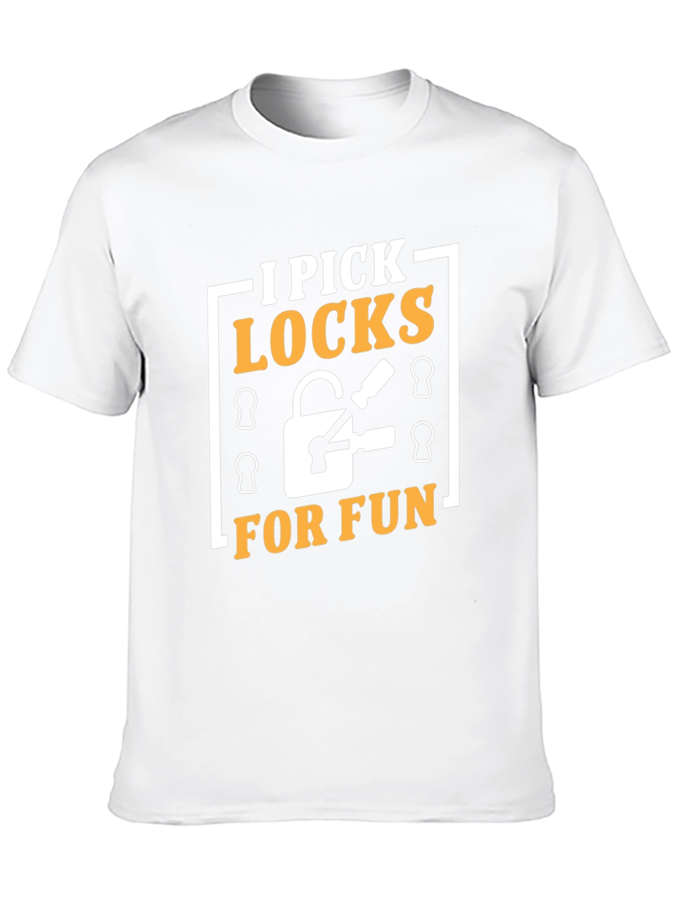 I Pick Locks For Fun Black Graphic Tee