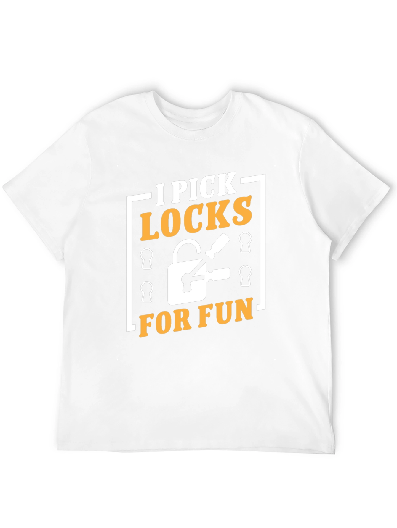 I Pick Locks For Fun Black Graphic Tee