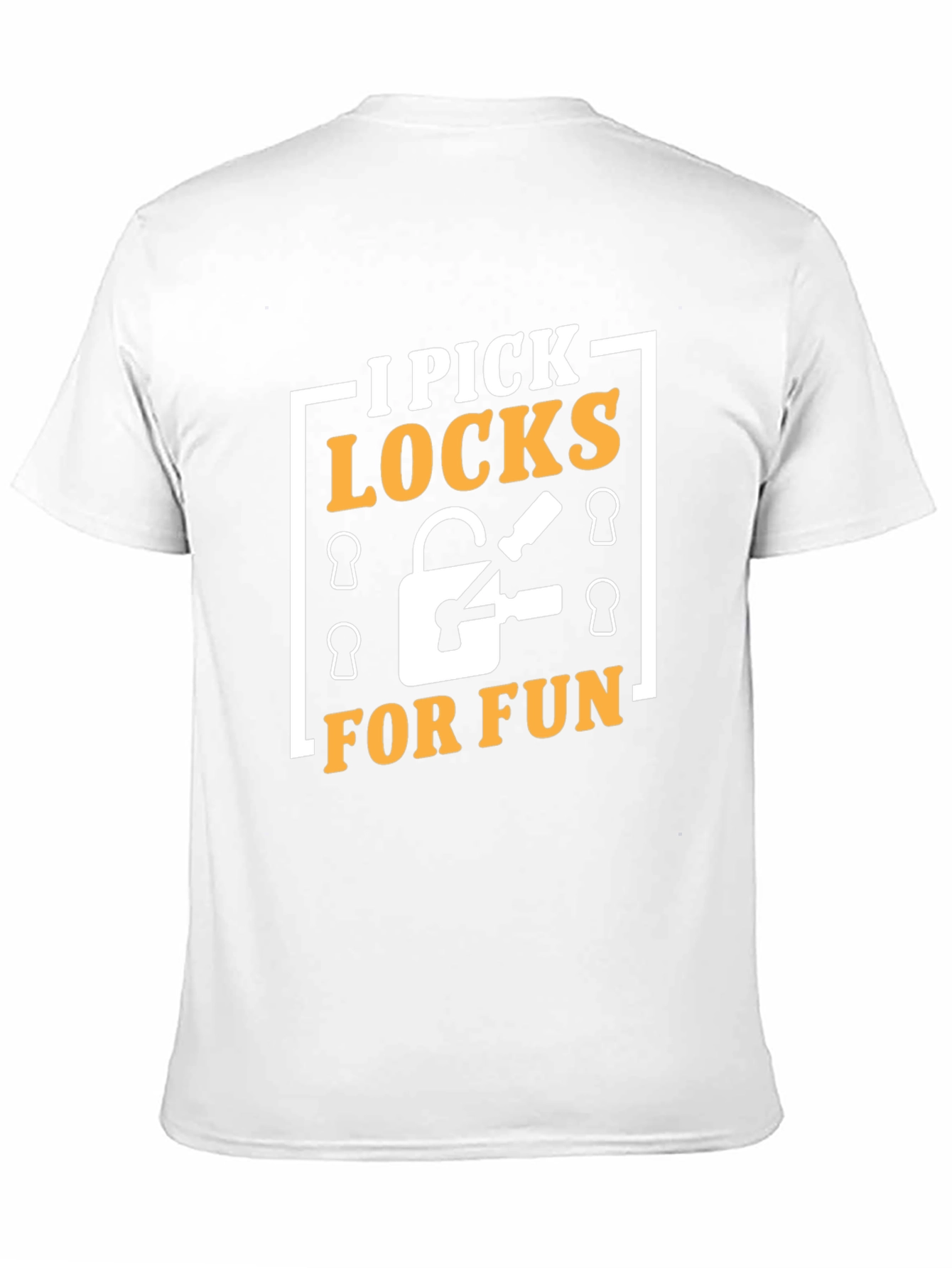 I Pick Locks For Fun Black Graphic Tee