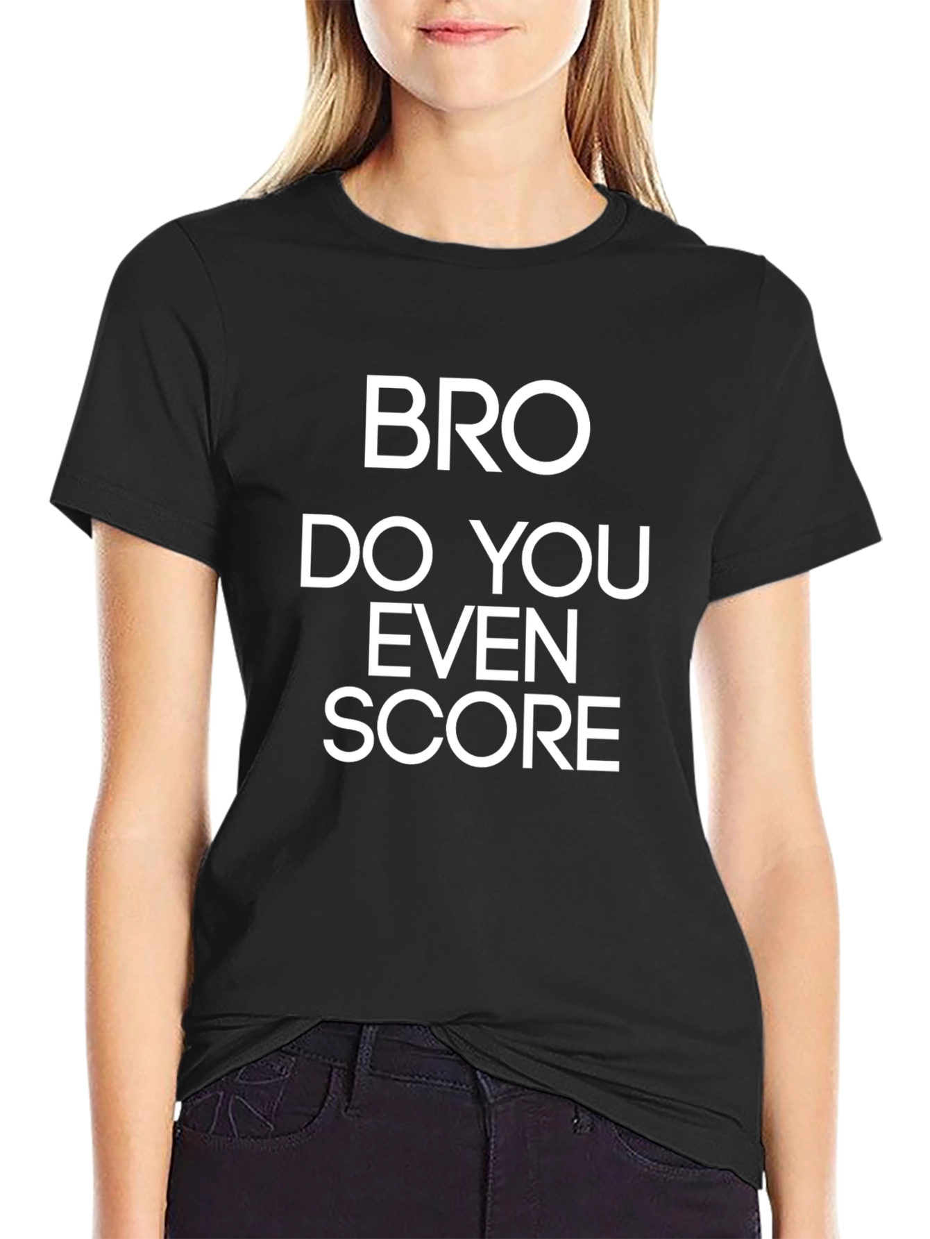 Bro Do You Even Score? Mens Graphic T-Shirt