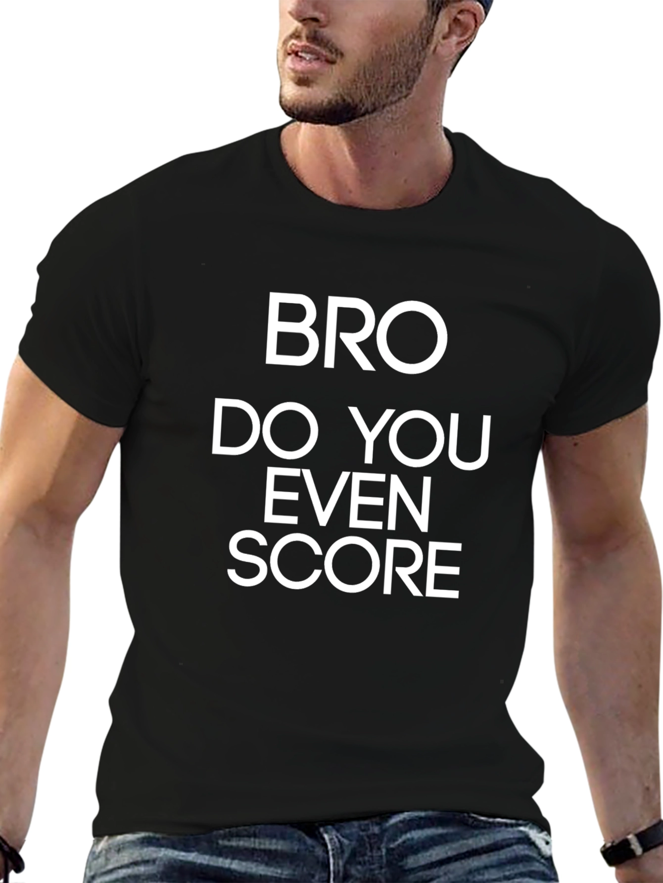 Bro Do You Even Score? Mens Graphic T-Shirt