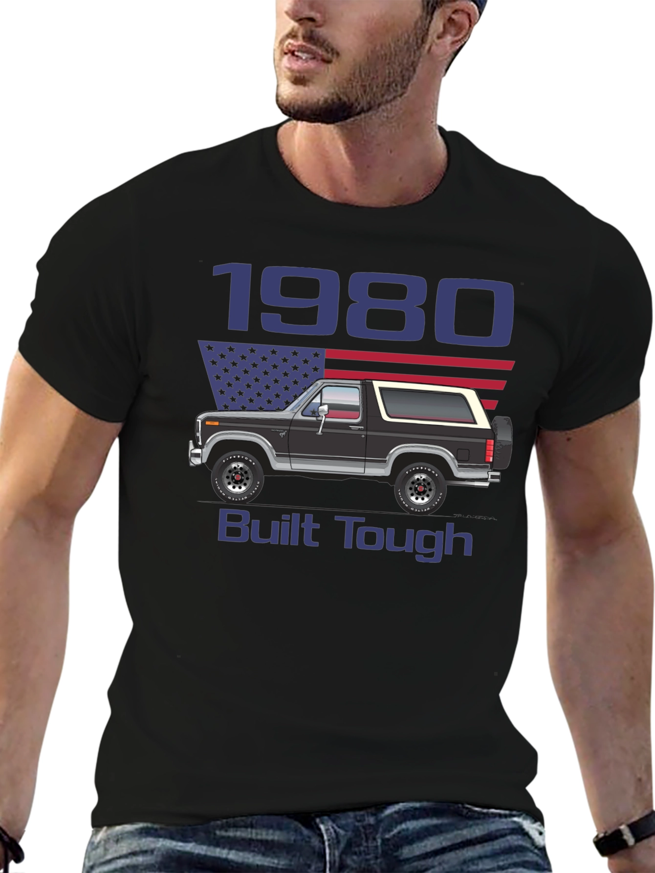 1980 Built Tough Bronco T-Shirt