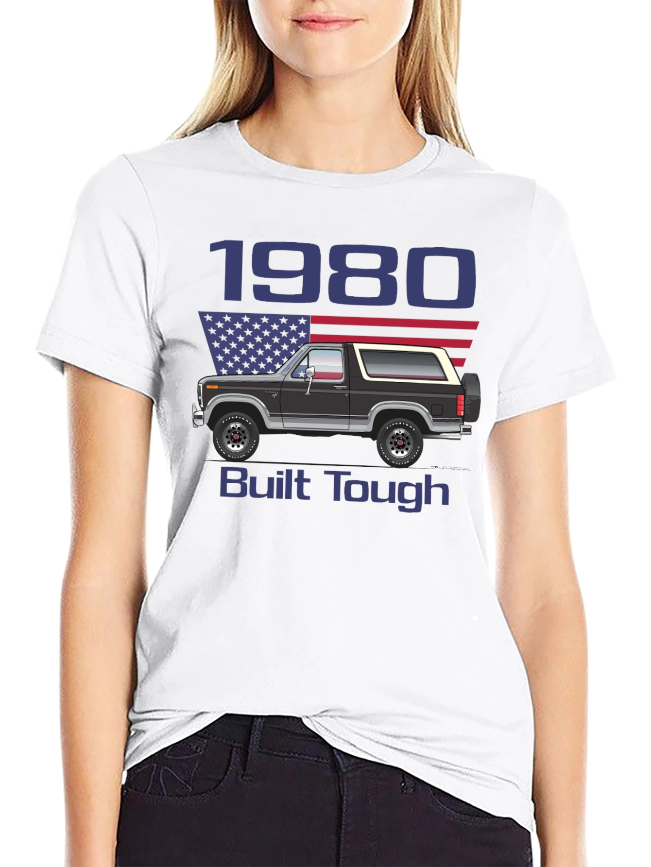 1980 Built Tough Bronco T-Shirt