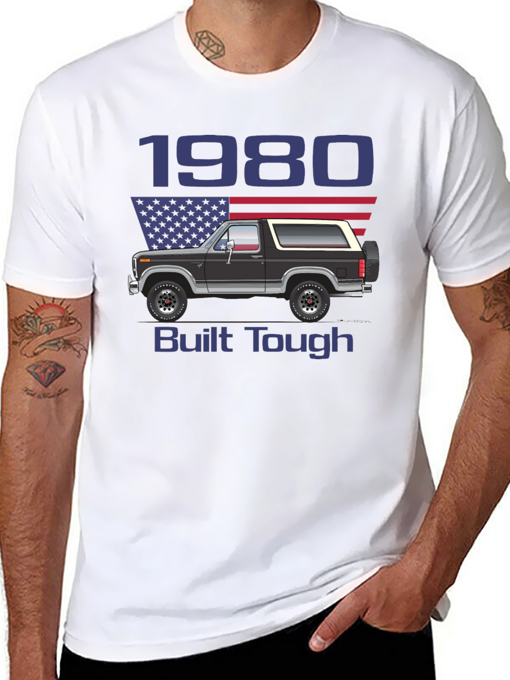 1980 Built Tough Bronco T-Shirt