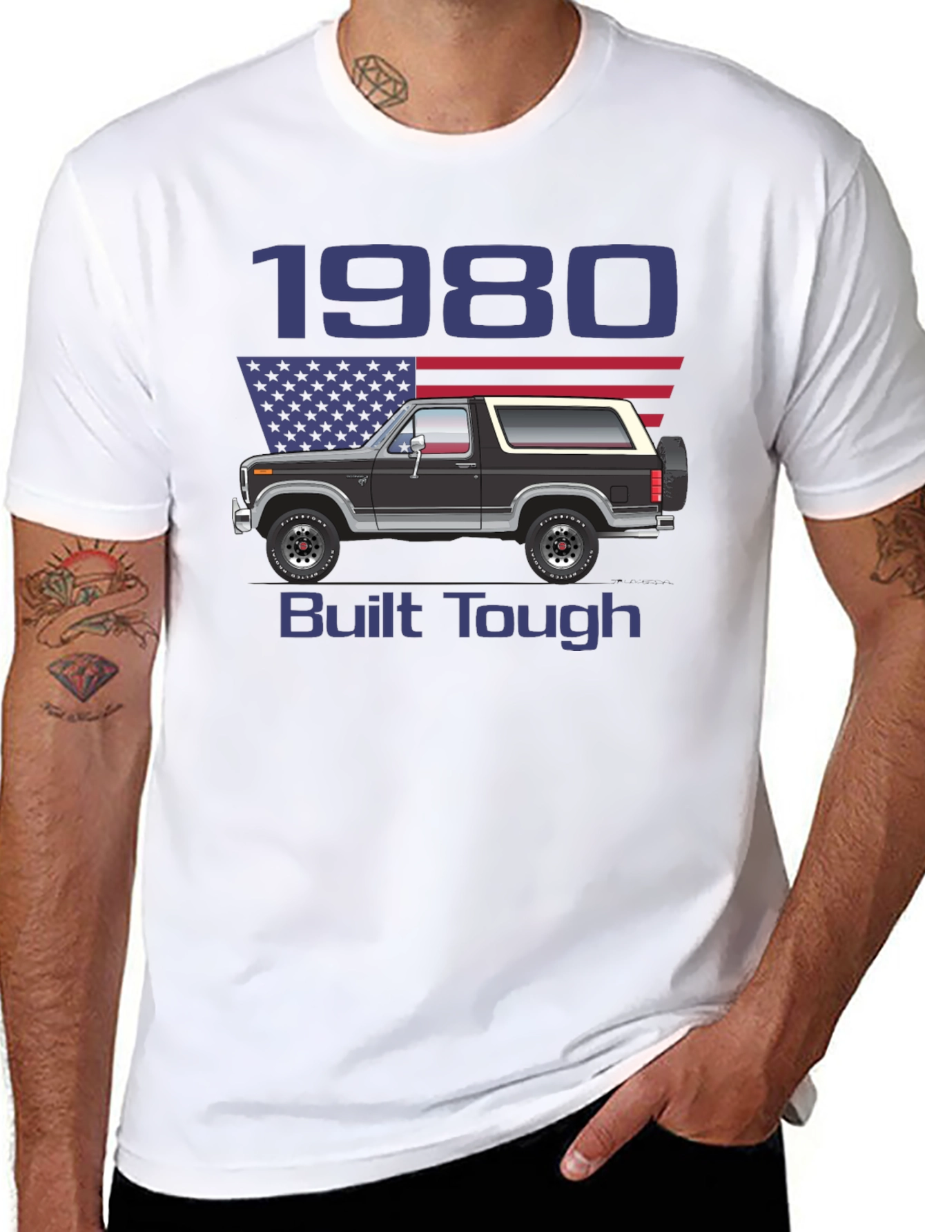 1980 Built Tough Bronco T-Shirt