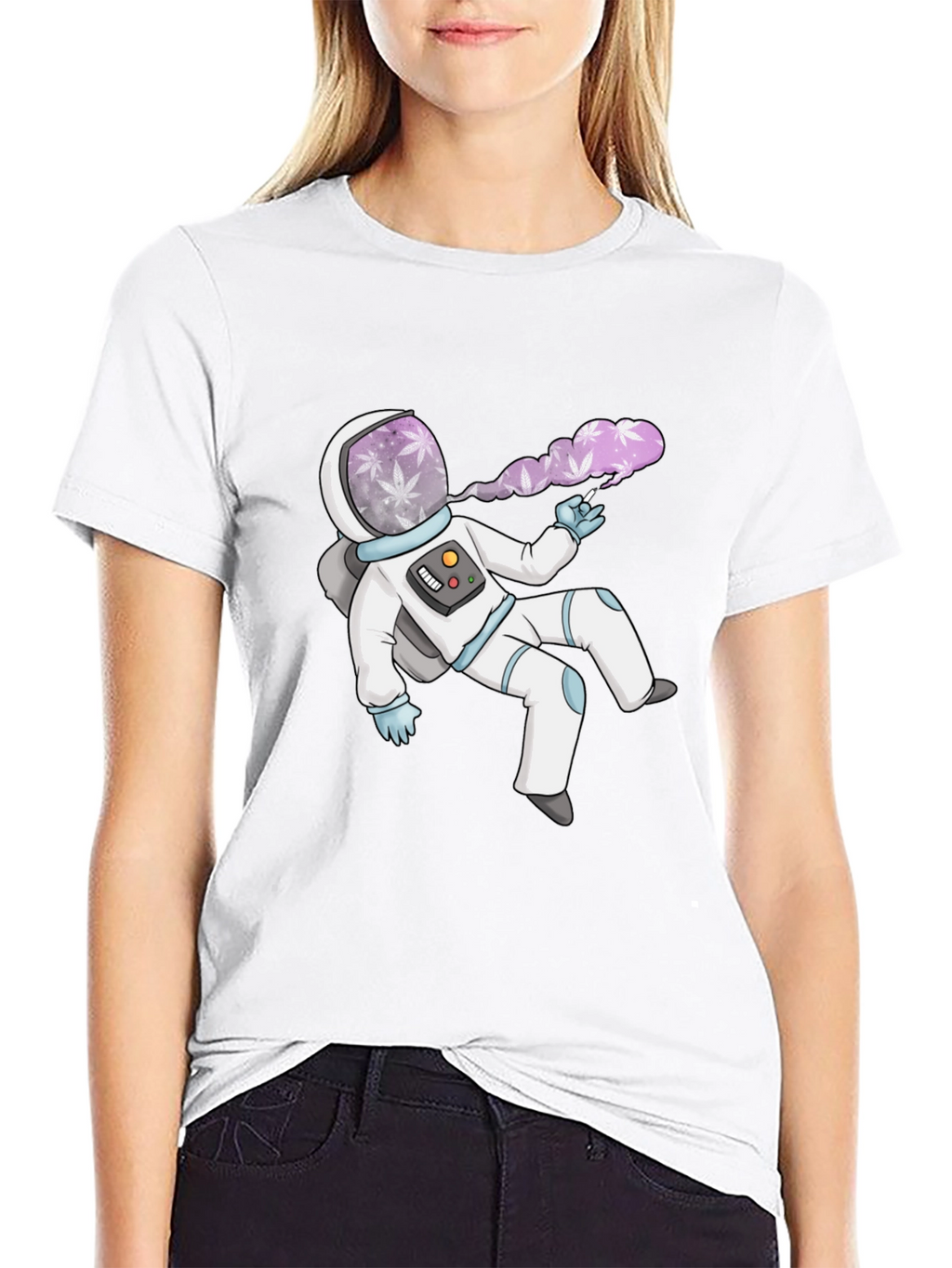 Astronaut Smoking Weed T-Shirt