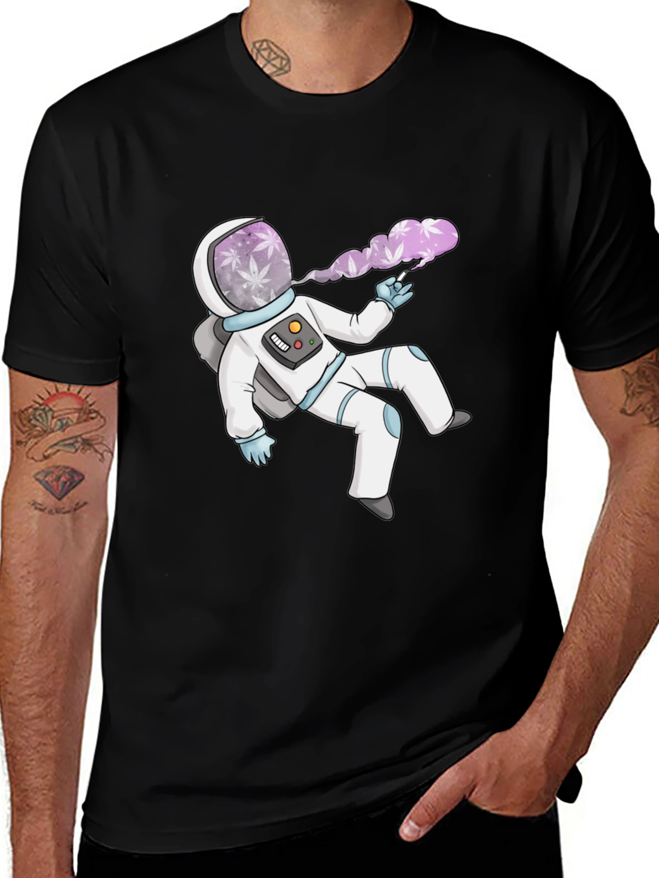 Astronaut Smoking Weed T-Shirt