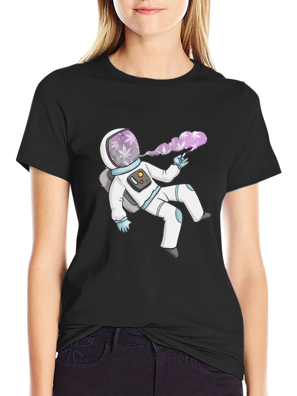 Astronaut Smoking Weed T-Shirt