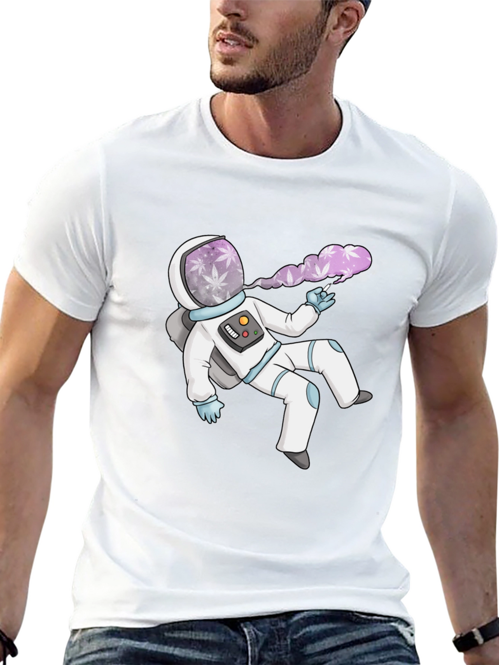Astronaut Smoking Weed T-Shirt
