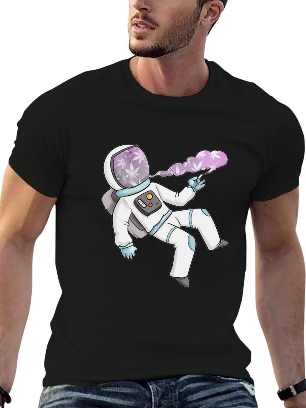 Astronaut Smoking Weed T-Shirt