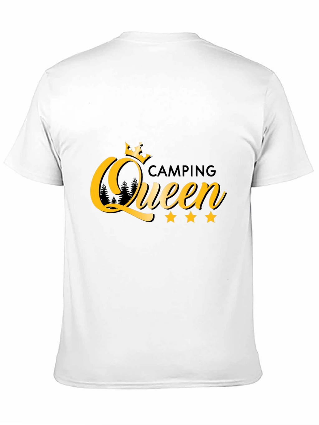 Camping Queen Graphic Tee - Black