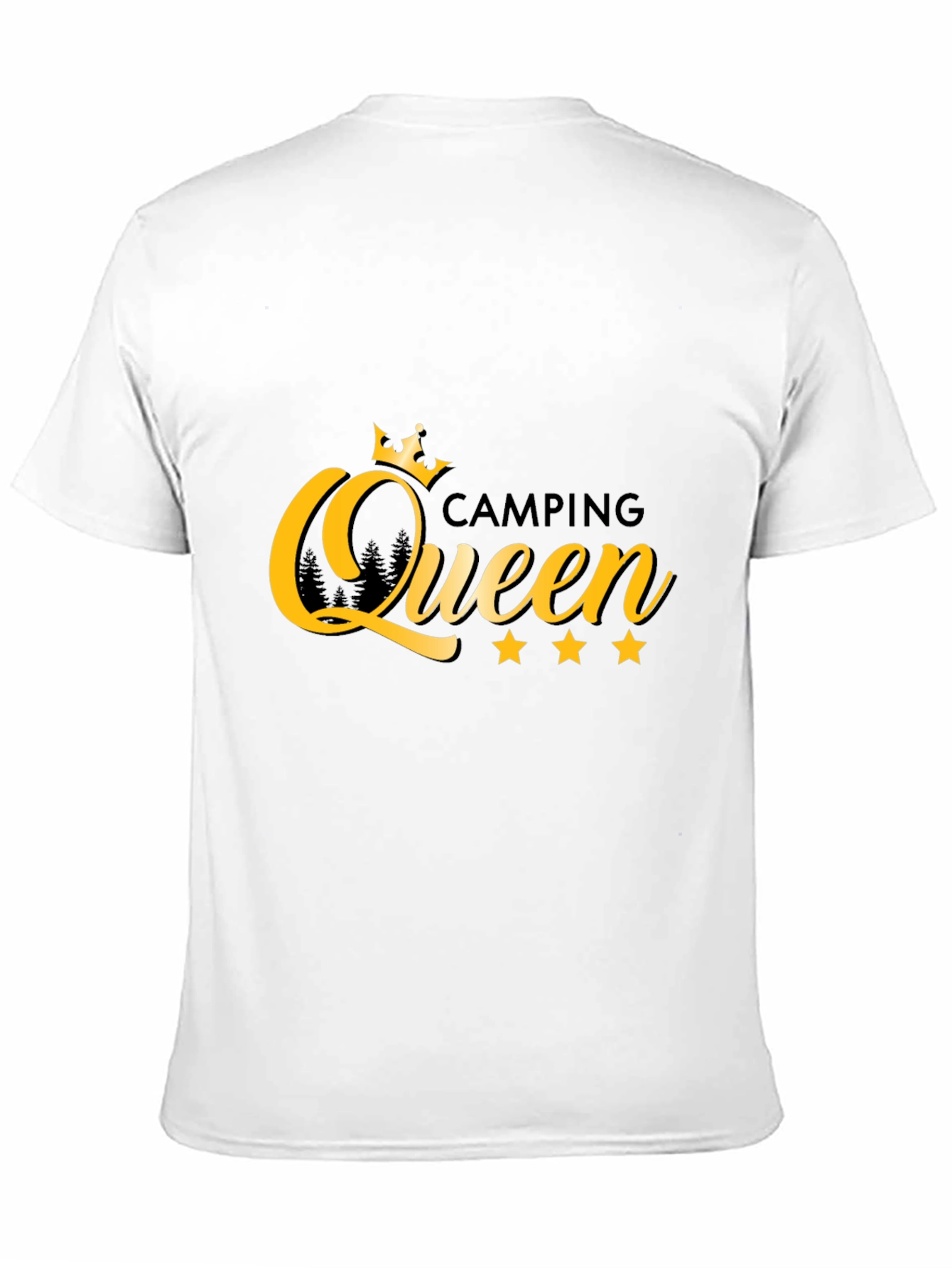 Camping Queen Graphic Tee - Black