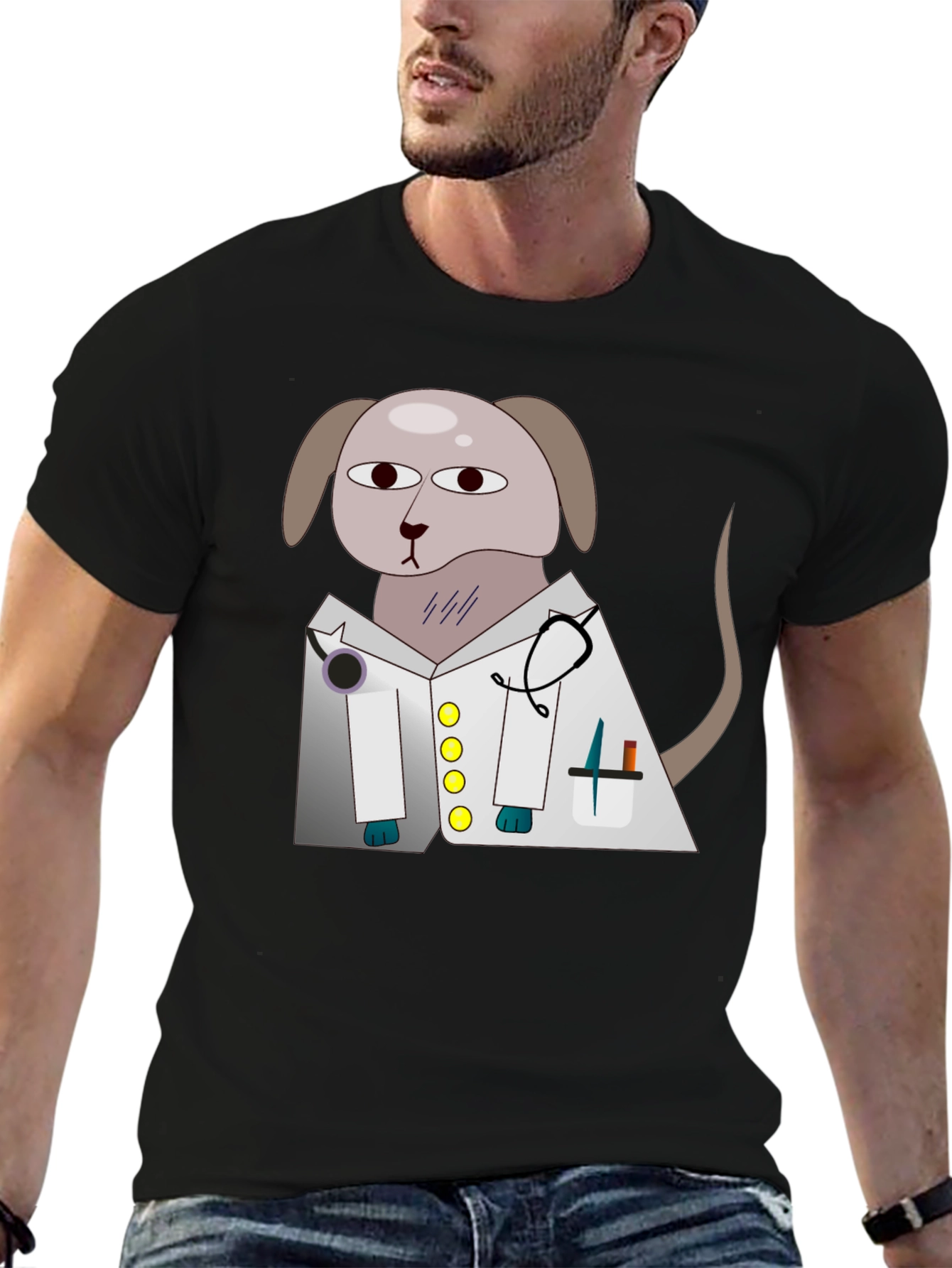 Dog Doctor T-Shirt - Cartoon Vet Design