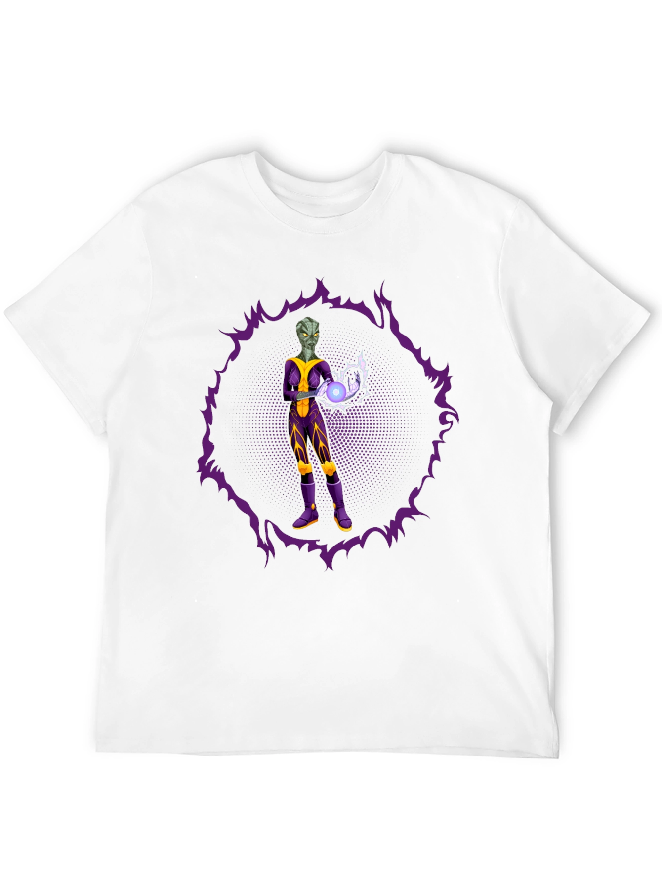 Alien Sorcerer Graphic Tee - Sci-Fi Style