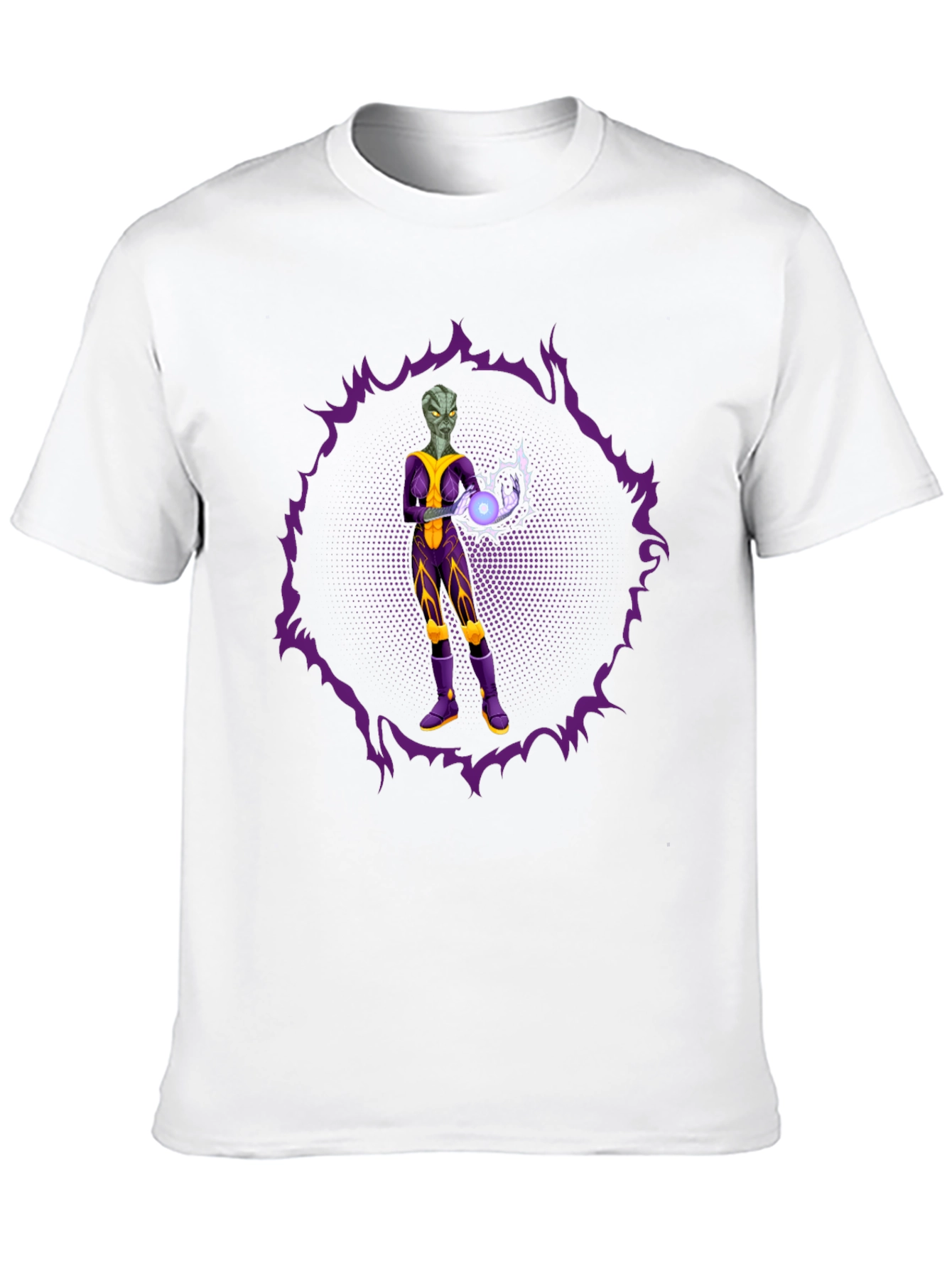 Alien Sorcerer Graphic Tee - Sci-Fi Style
