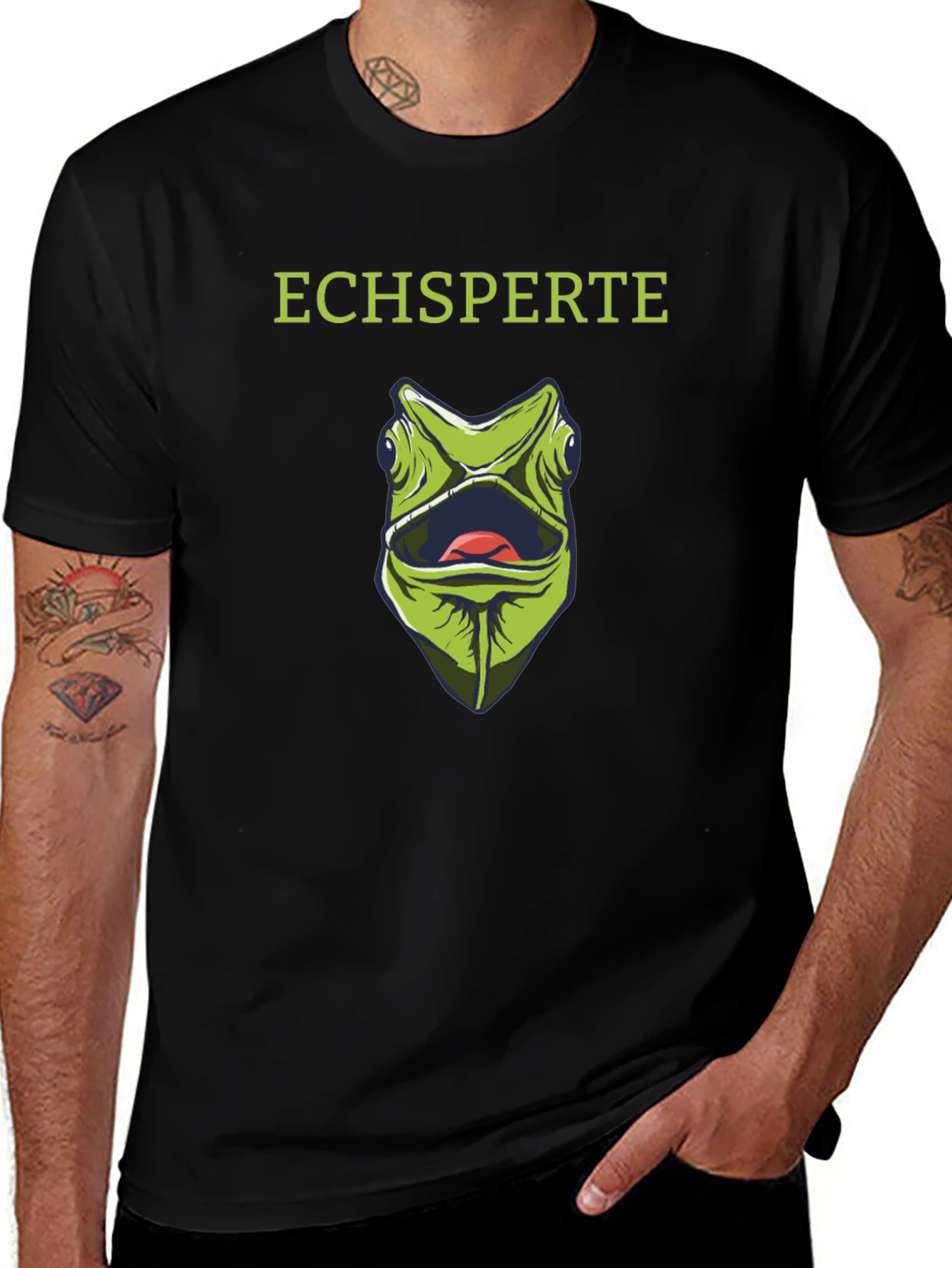 Echsperte Chameleon Graphic Tee - Unique Reptile Lover Shirt